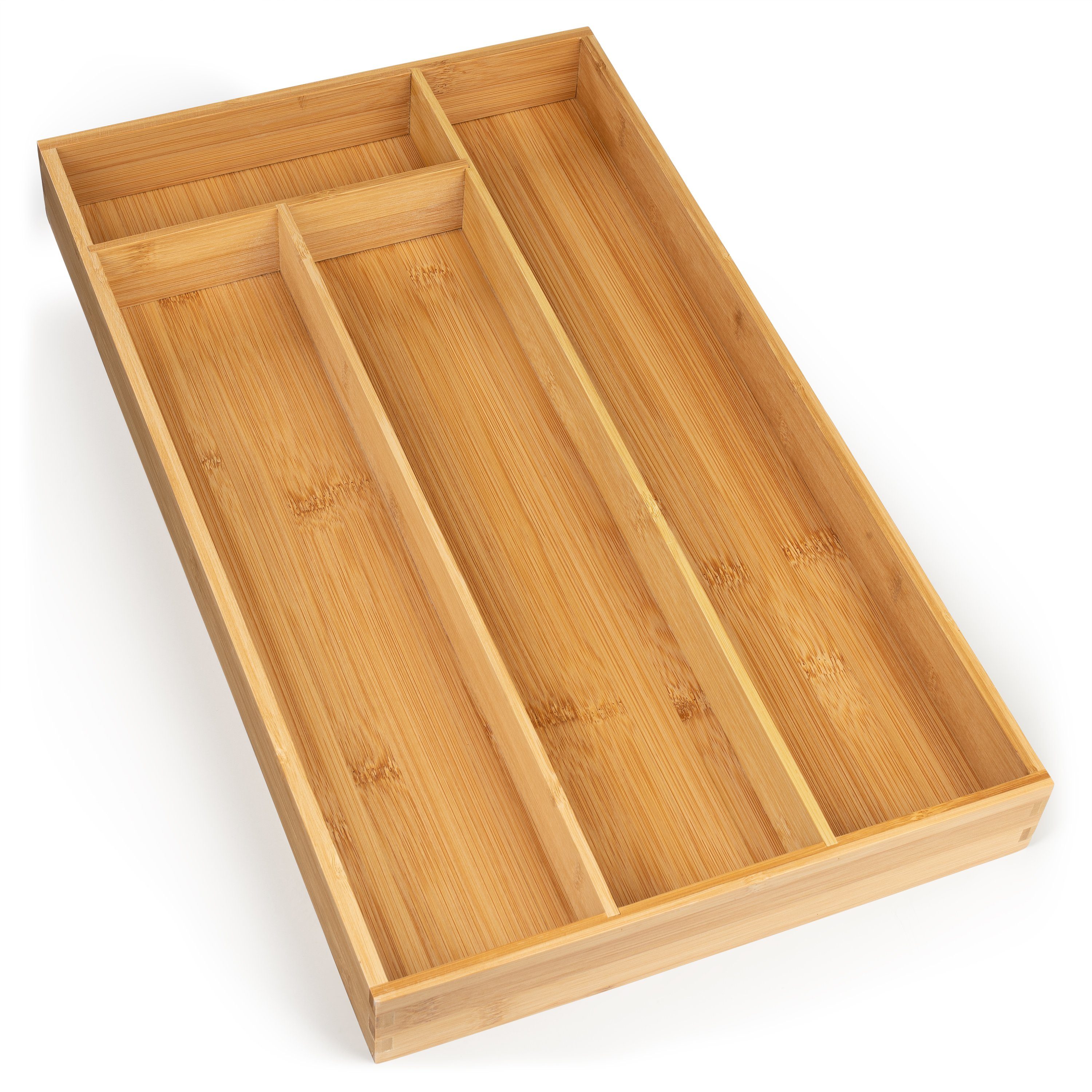 Blumtal Besteckkasten Küchenschubladen Einlagen - Bambus Besteckkasten für  Schubladen (mit 4 oder 5 Fächern als Organizer für Besteck und  Haushaltsartikel), leicht abwischbar, Besteckeinsatz passend für IKEA  Maximera