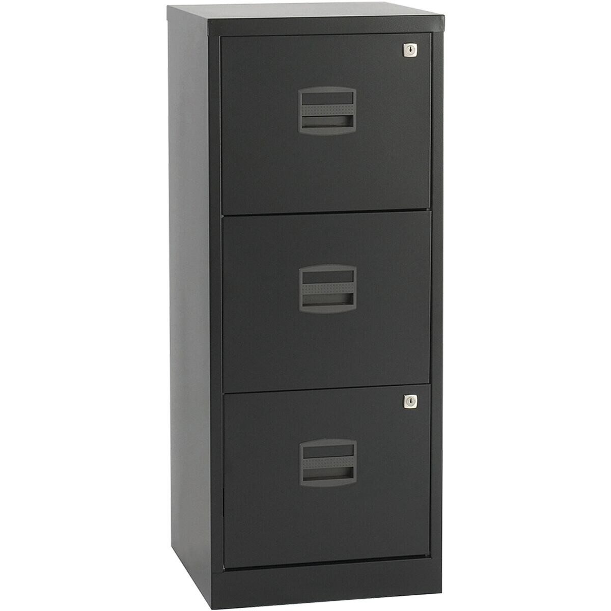 Bisley Home Hängeregisterschrank PFA aus Stahl, ohne Sockel, A4