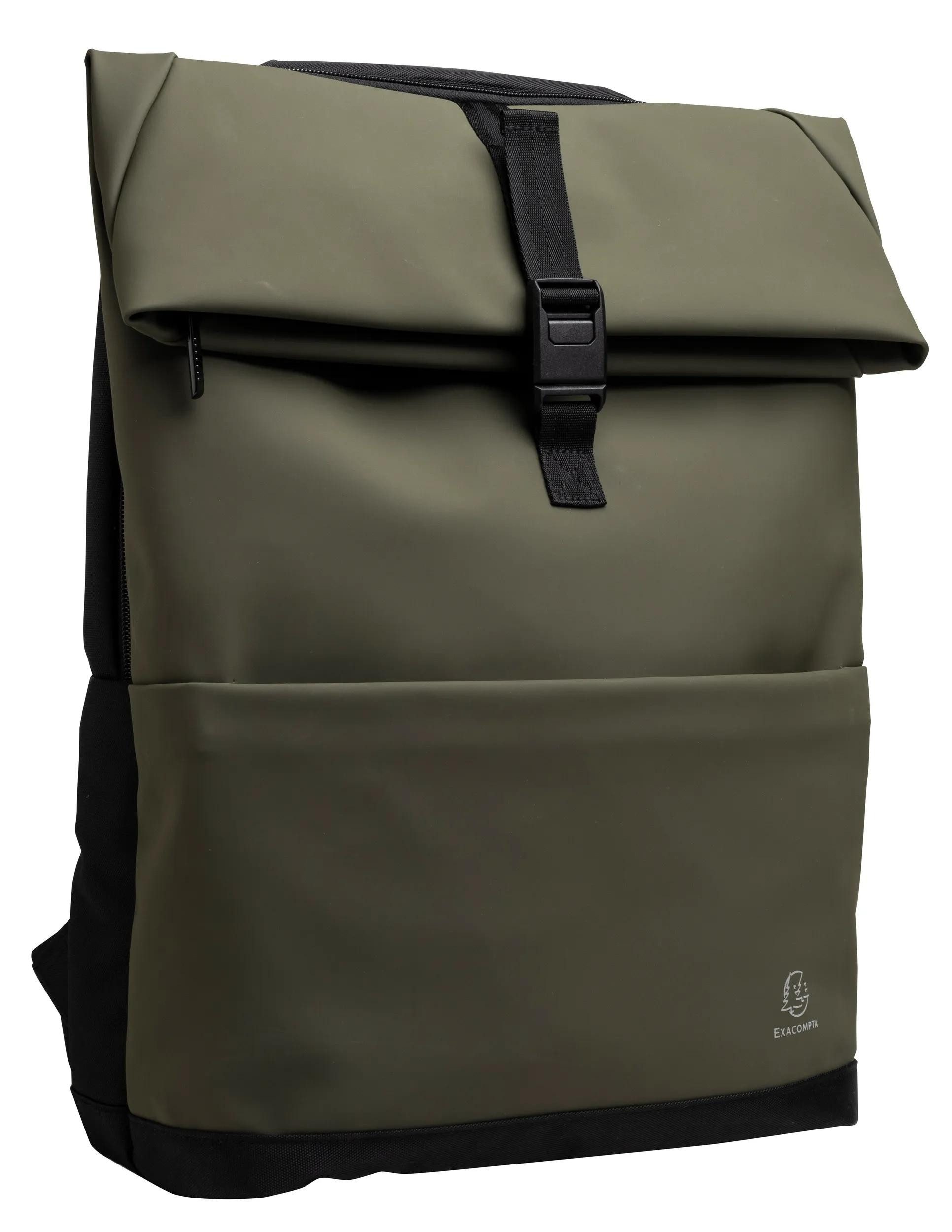 EXACOMPTA Cityrucksack Laptoprucksack mit 2 Fächern, 37x46x16 cm, Exactive - Khaki - 17535E, Rucksack
