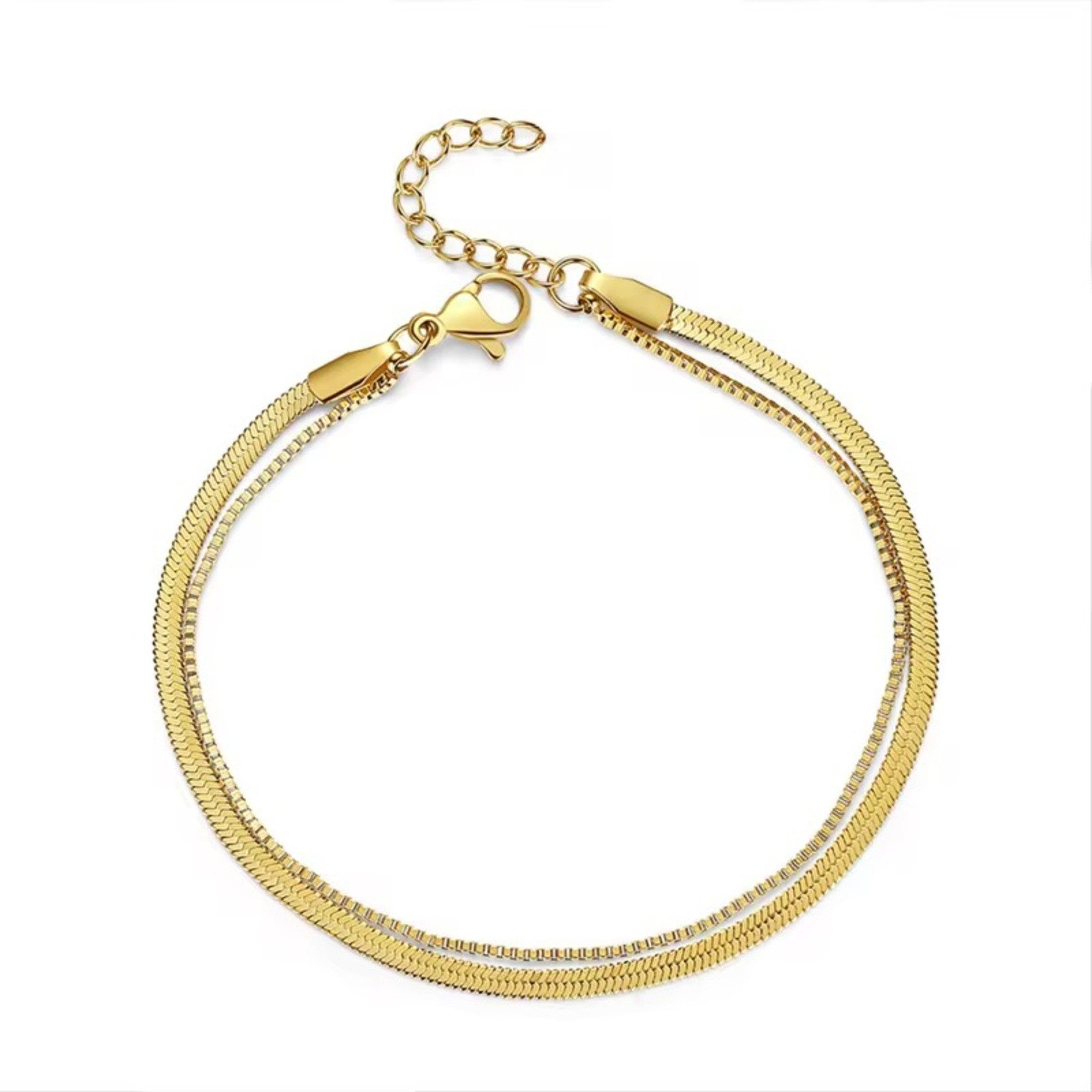 Armband Modernes Damen Schlangenarmband 18cm Wasserfest