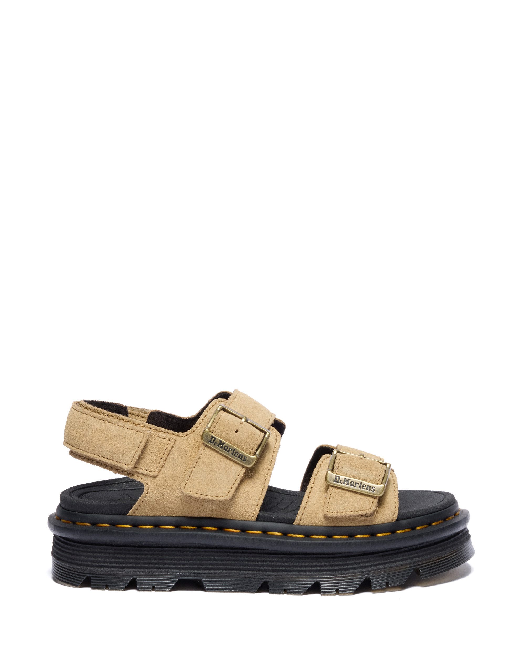DR. MARTENS Zebzag Sandale Plateau, Sandalette, Sommerschuh mit typisch gelber Rahmennaht
