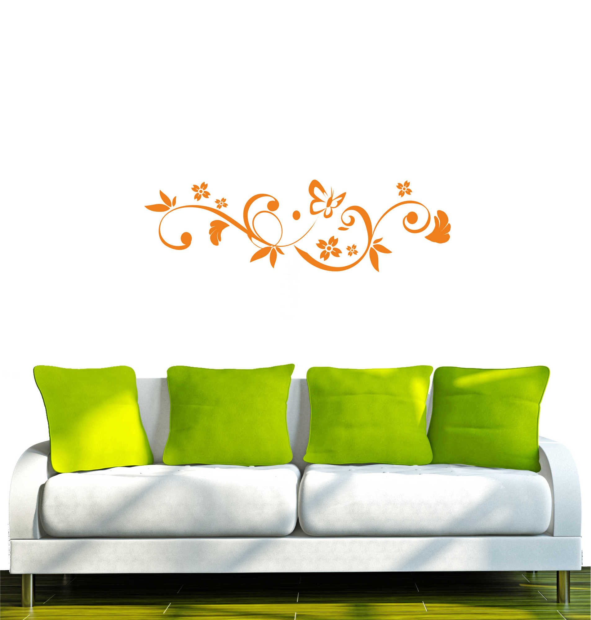 INDIGOS UG Wandtattoo Wandtattoo - Wandaufkleber - w180 Schmetterling