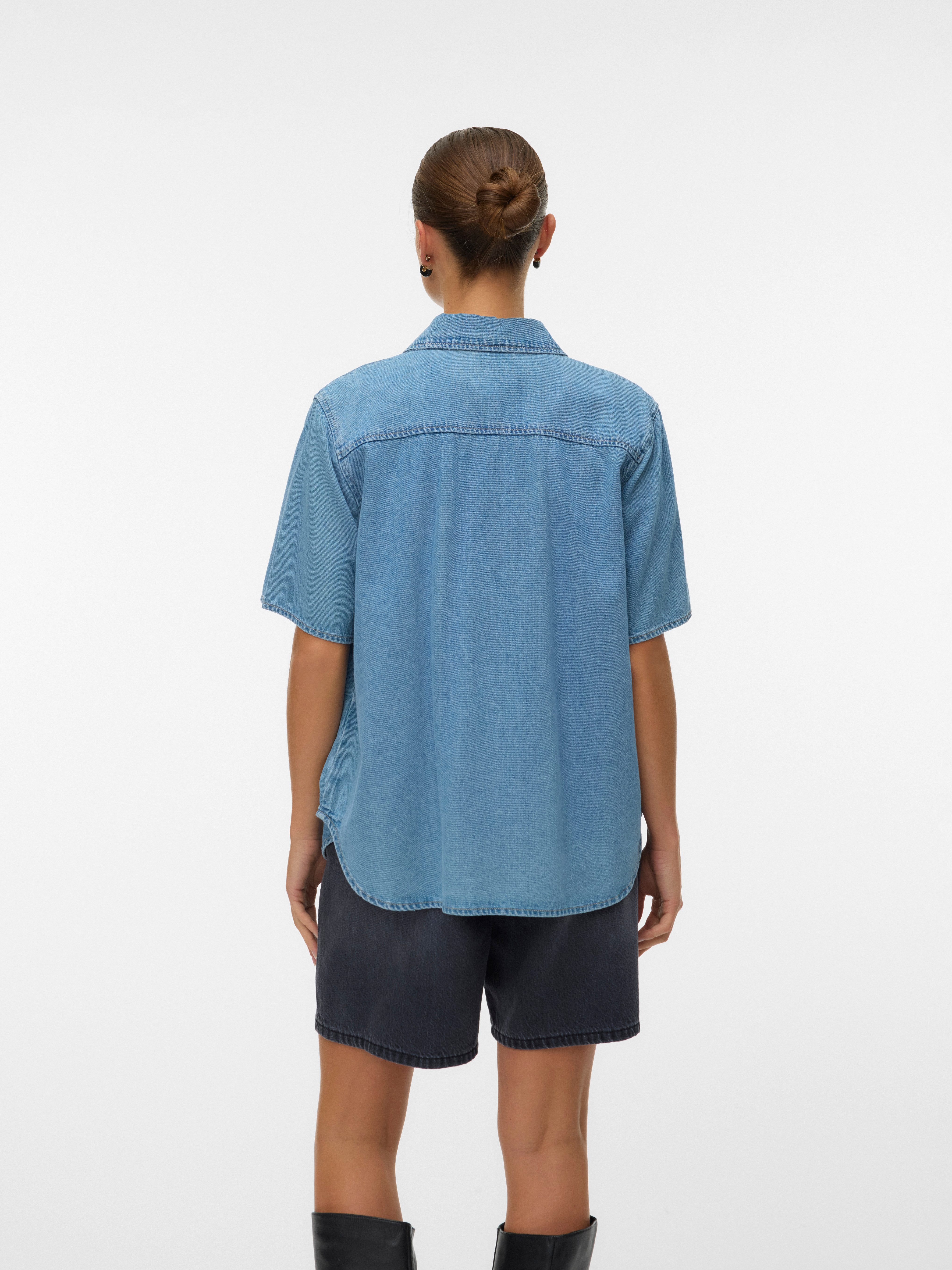 Vero Moda Jeansbluse VMSIGGA SS CLR DENIM SHIRT Baumwollmischung, regular f günstig online kaufen