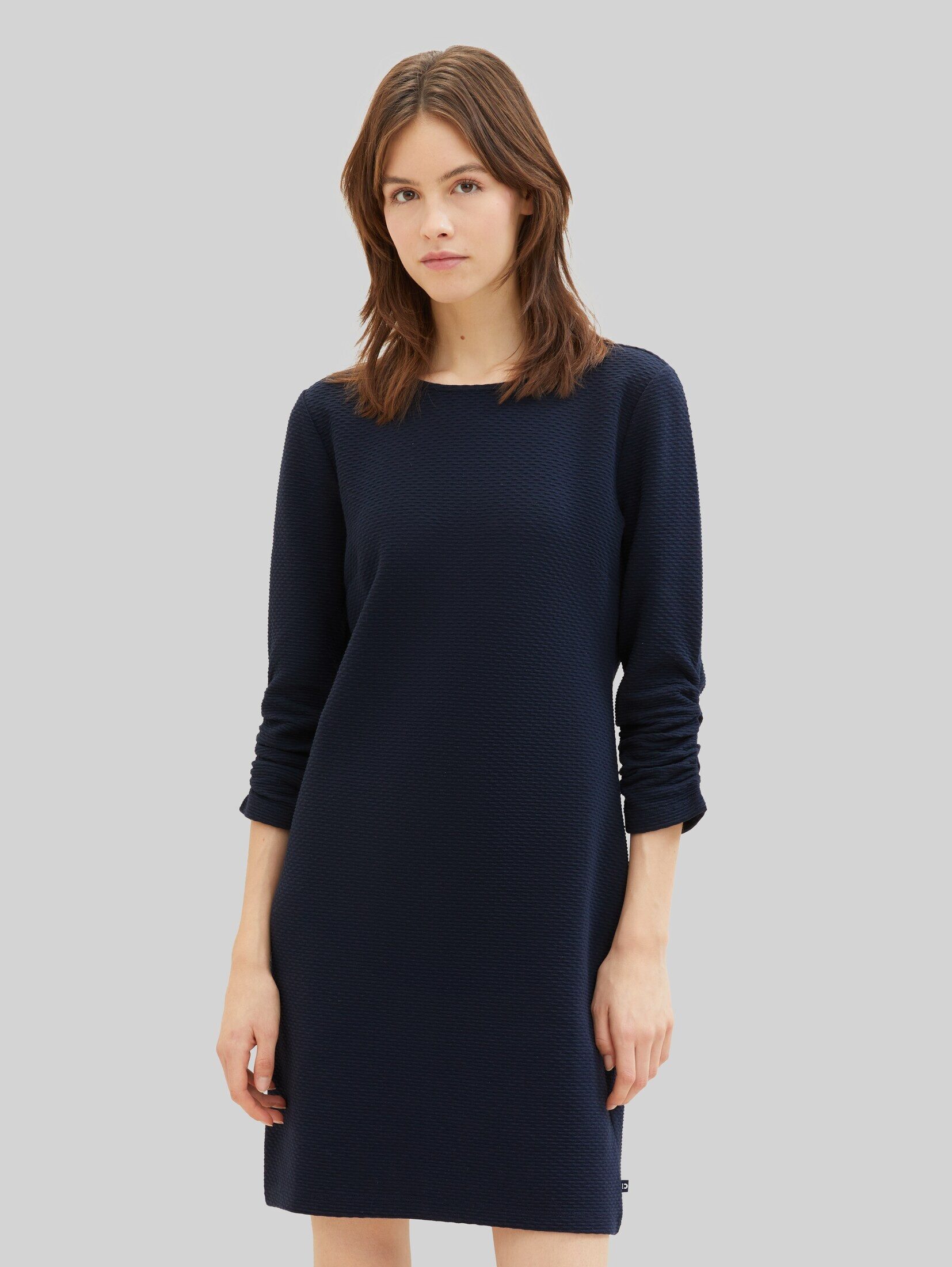 TOM TAILOR Denim Sommerkleid Kleider & Jumpsuits Mini-Kleid mit 3/4 Arm