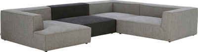 TOM TAILOR HOME Wohnlandschaft BIG CUBE, Elementengruppe aus 4 Sofaelementen, wahlweise mit Kissen