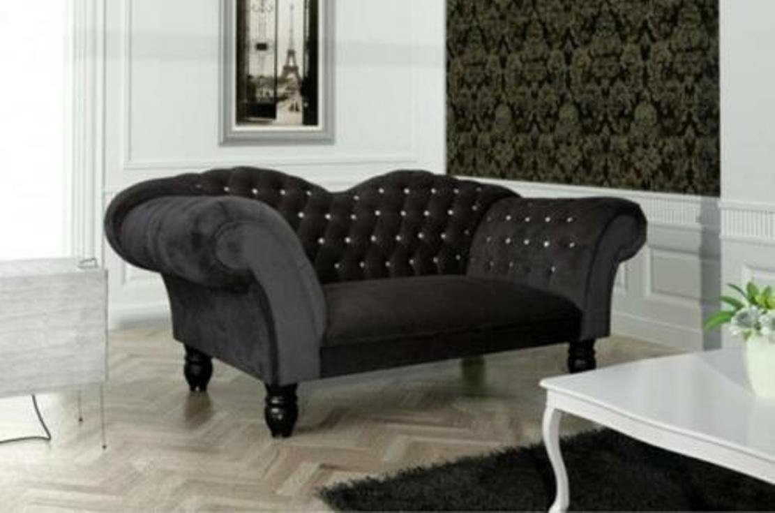 Chesterfield-Sofa, JVmoebel Couchen Schwarz Couch Sofas CUPIDOII Polster Designer Klassische Big Chesterfield Sofa