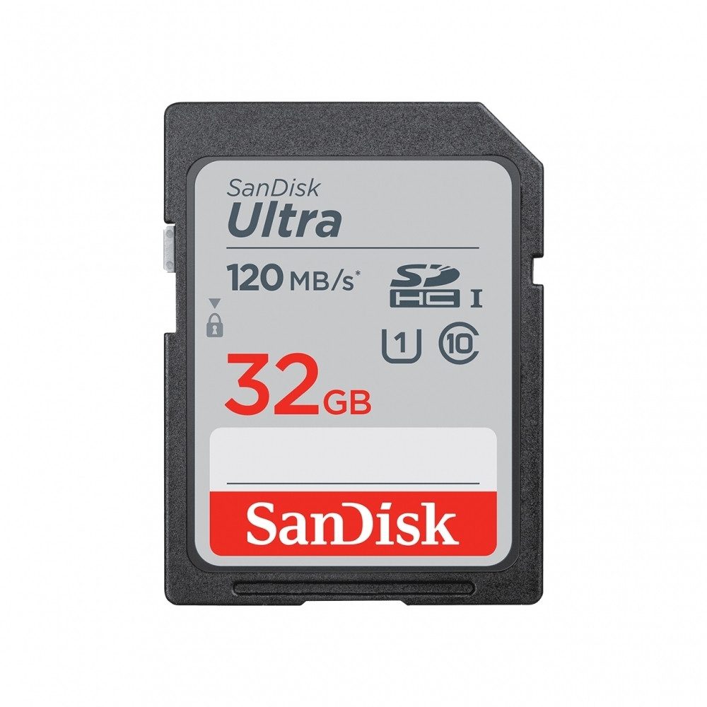 Sandisk SanDisk Ultra 32 GB SDHC Karte 3er Pack Speicherkarte (32 GB GB, Lesegeschwindigkeit 120 MB/s, Class 10 für Full HD Videos)