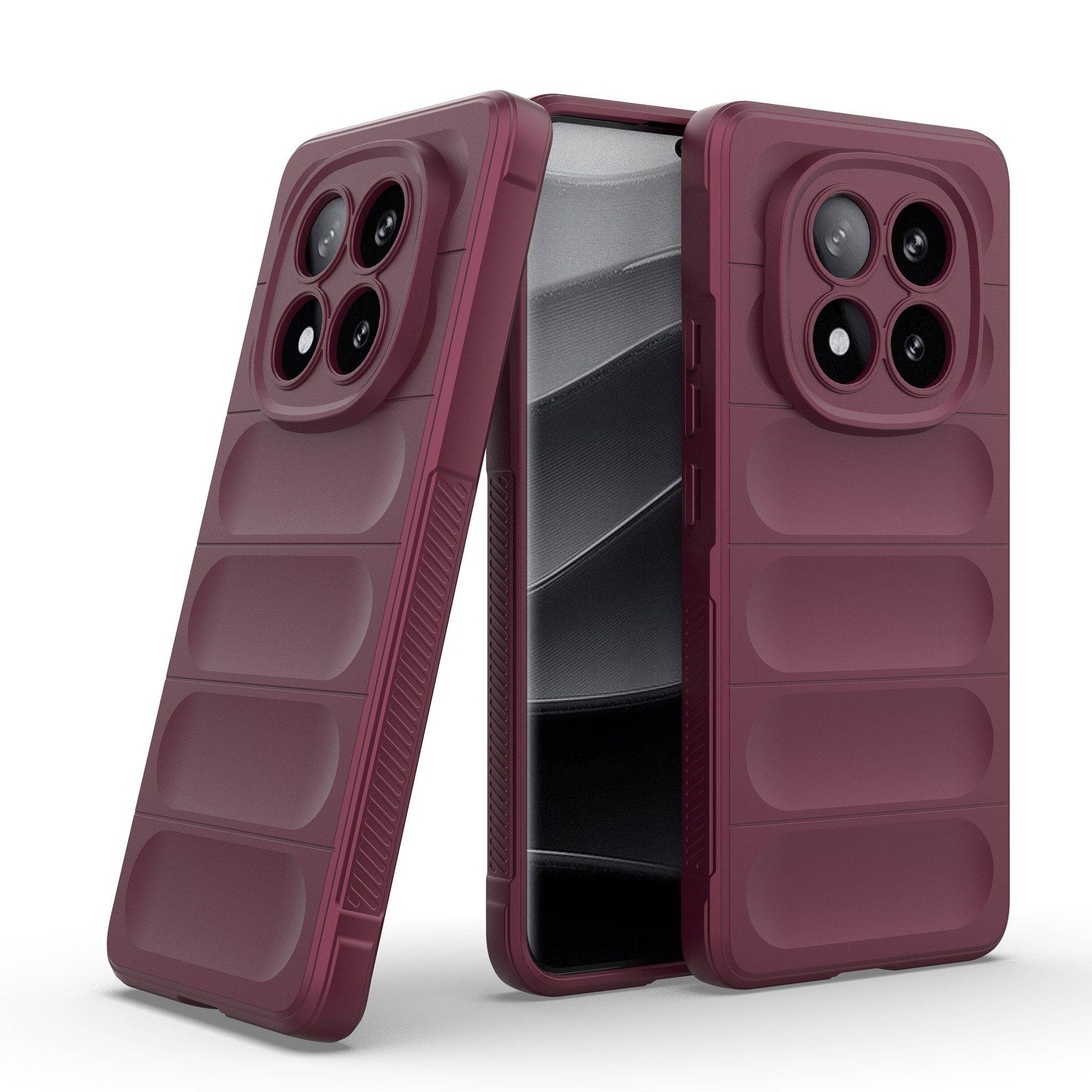 Tec-Expert Handyhülle Cover Hülle für Xiaomi Redmi Note 14 Pro+ 5G 6.67 Zoll, 6.67, Case mit Griffzonen und Mikrofaser Inlay