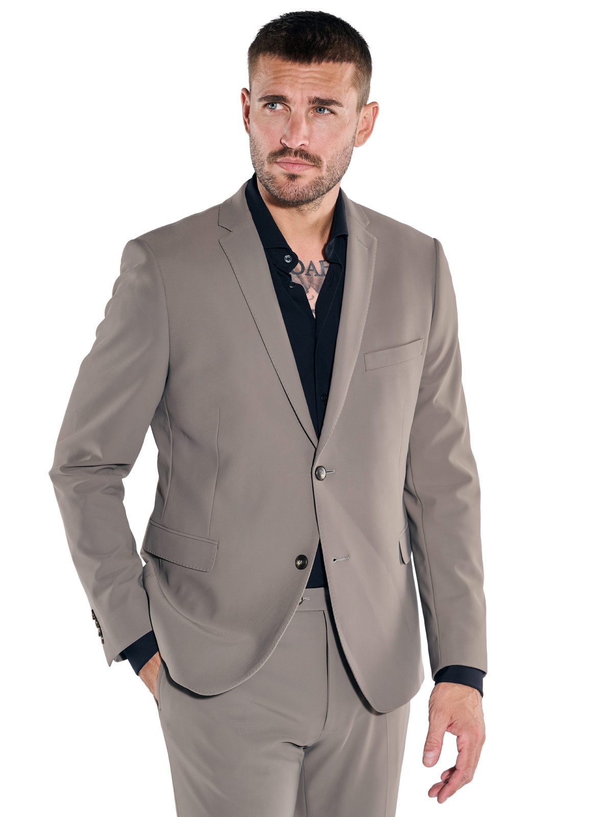 emilio adani Anzugsakko emilio adani Herren Anzug Sakko aus italienischem Garn, Braunbeige