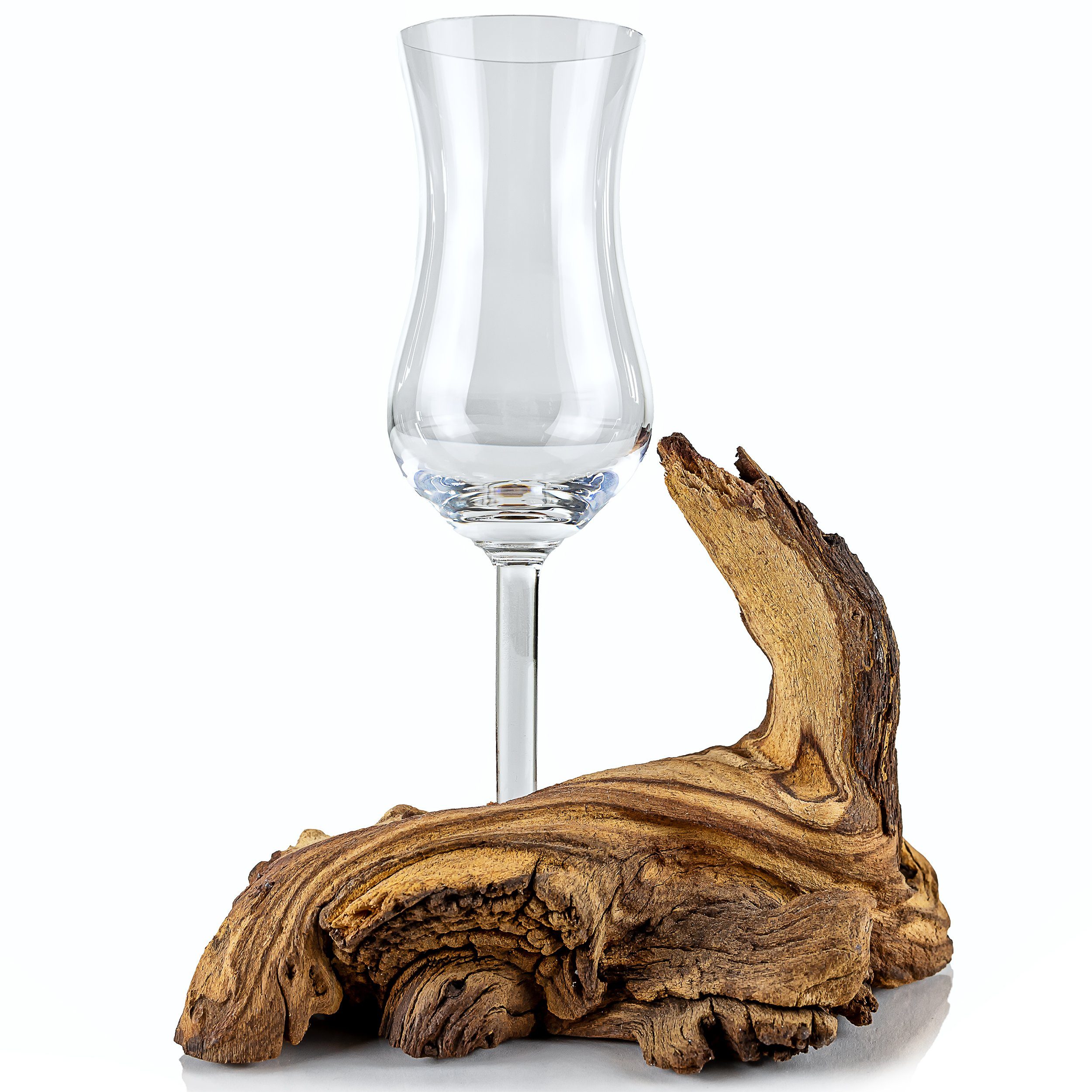 Schnapsglas Grappawurzel - Edles Unikat mit Grappaglas