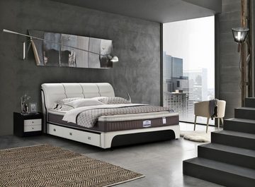JVmoebel Bett Betten Polster Textil Modern Holz Schlafzimmer Neu Doppelbett