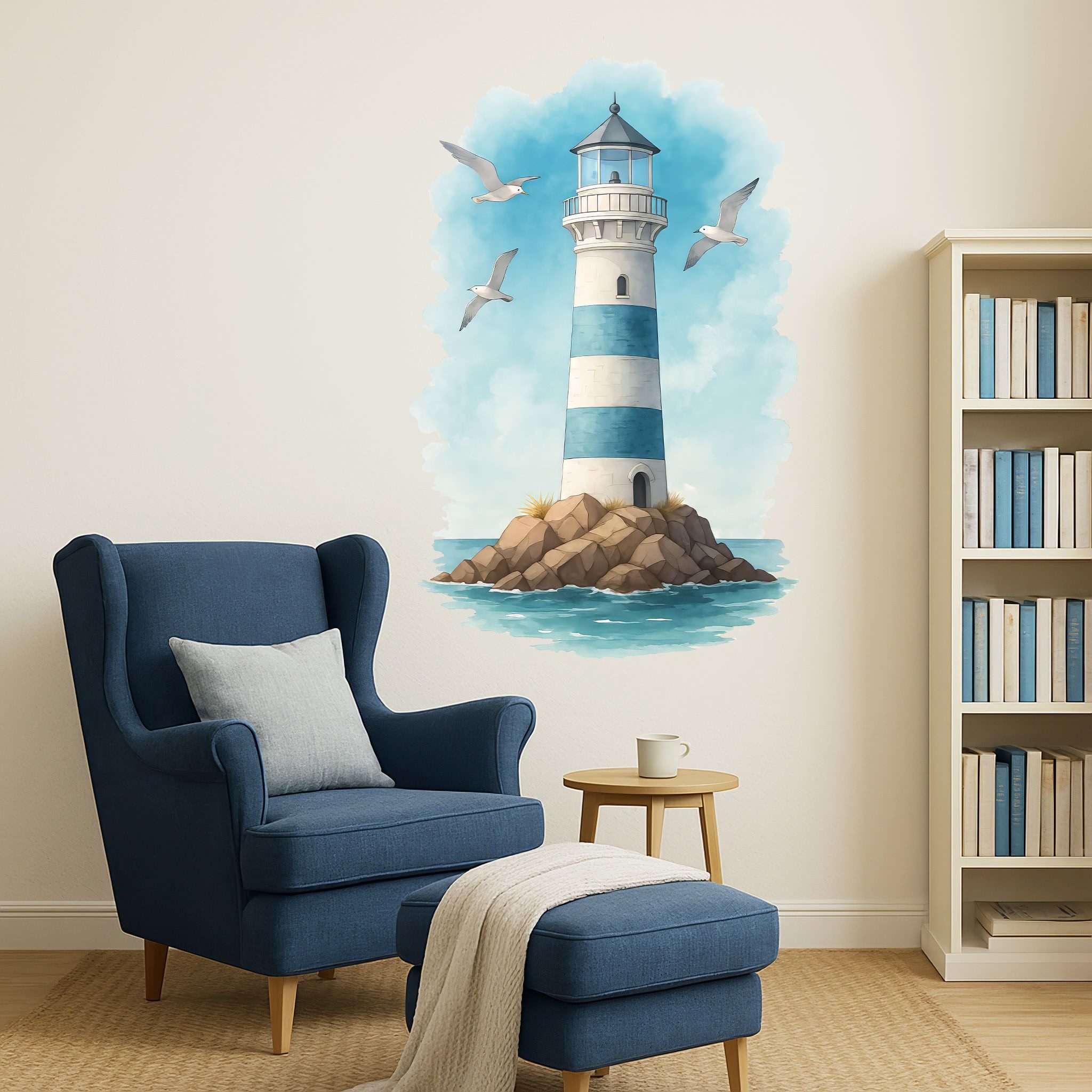 Sunnywall Wandtattoo Wandtattoo Maritim Leuchtturm & günstig online kaufen