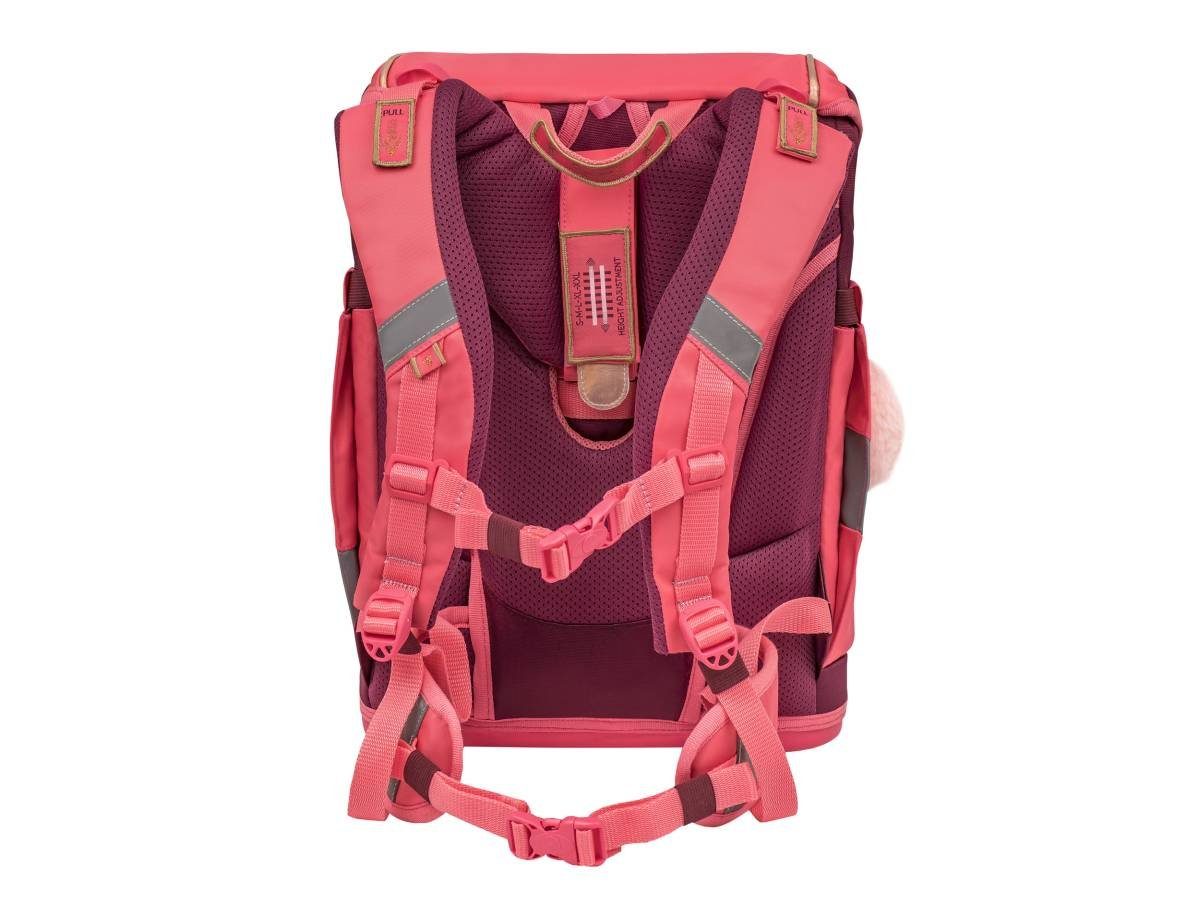 Belmil Schulranzen "Smarty Plus Premium" 2025, höhenverstellbar, 4tlg. Set, ab 1. Klasse, Einschulung, für Mädchen