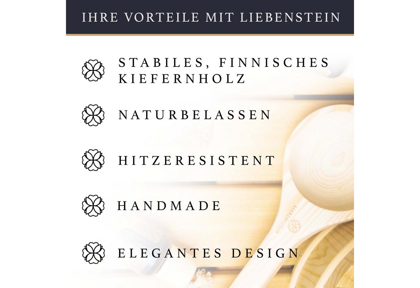 Thumbnail - Liebenstein Aufgusskübel Sauna Eimer mit Kelle, 4,00 l, (1St., handgefertigt aus finnischem Kiefernholz – dein Sauna Zub...