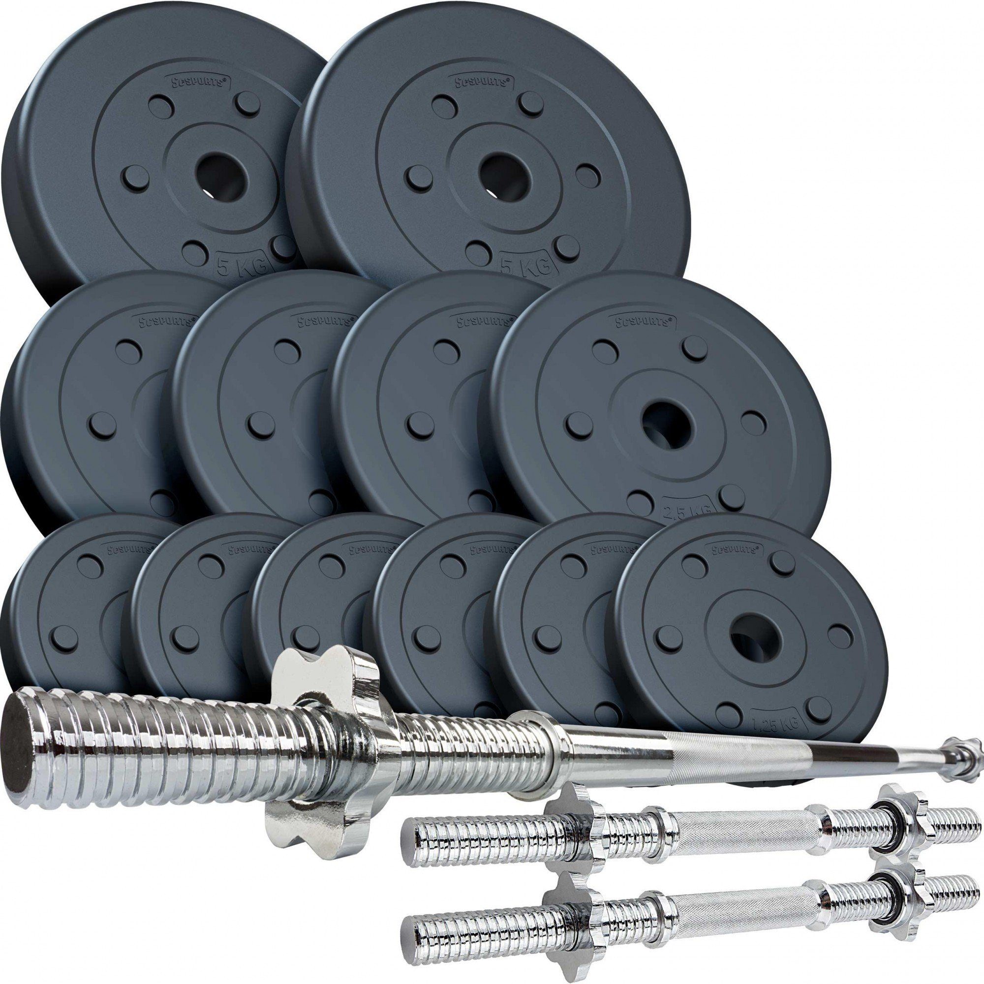 Hantel-Set Hanteln Kurzhanteln Langhantel Set Gewichte 31mm Verstellbar