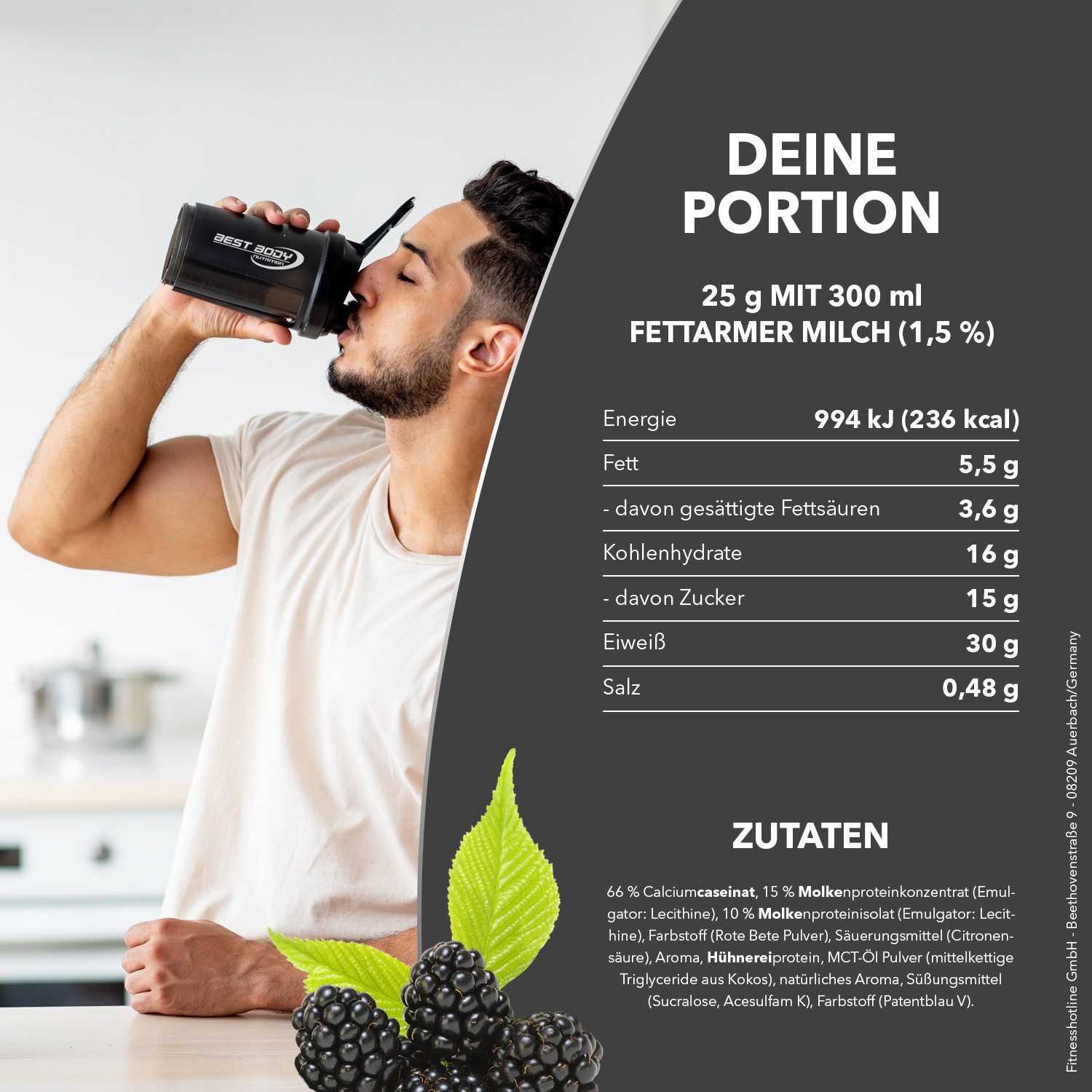 Best Body Nutrition 500 g Gourmet Protein Bundle Pulver, 500 g