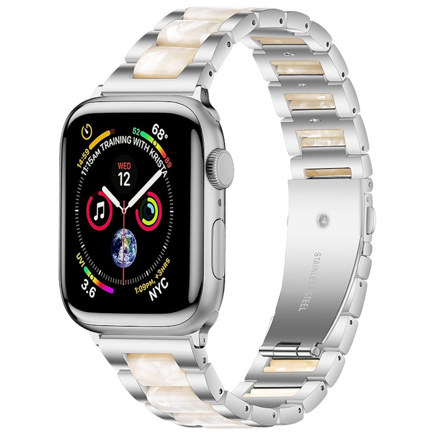 Wigento Smartwatch-Armband Für Apple Watch Series 11 10 42mm / 9 8 7 41mm M günstig online kaufen