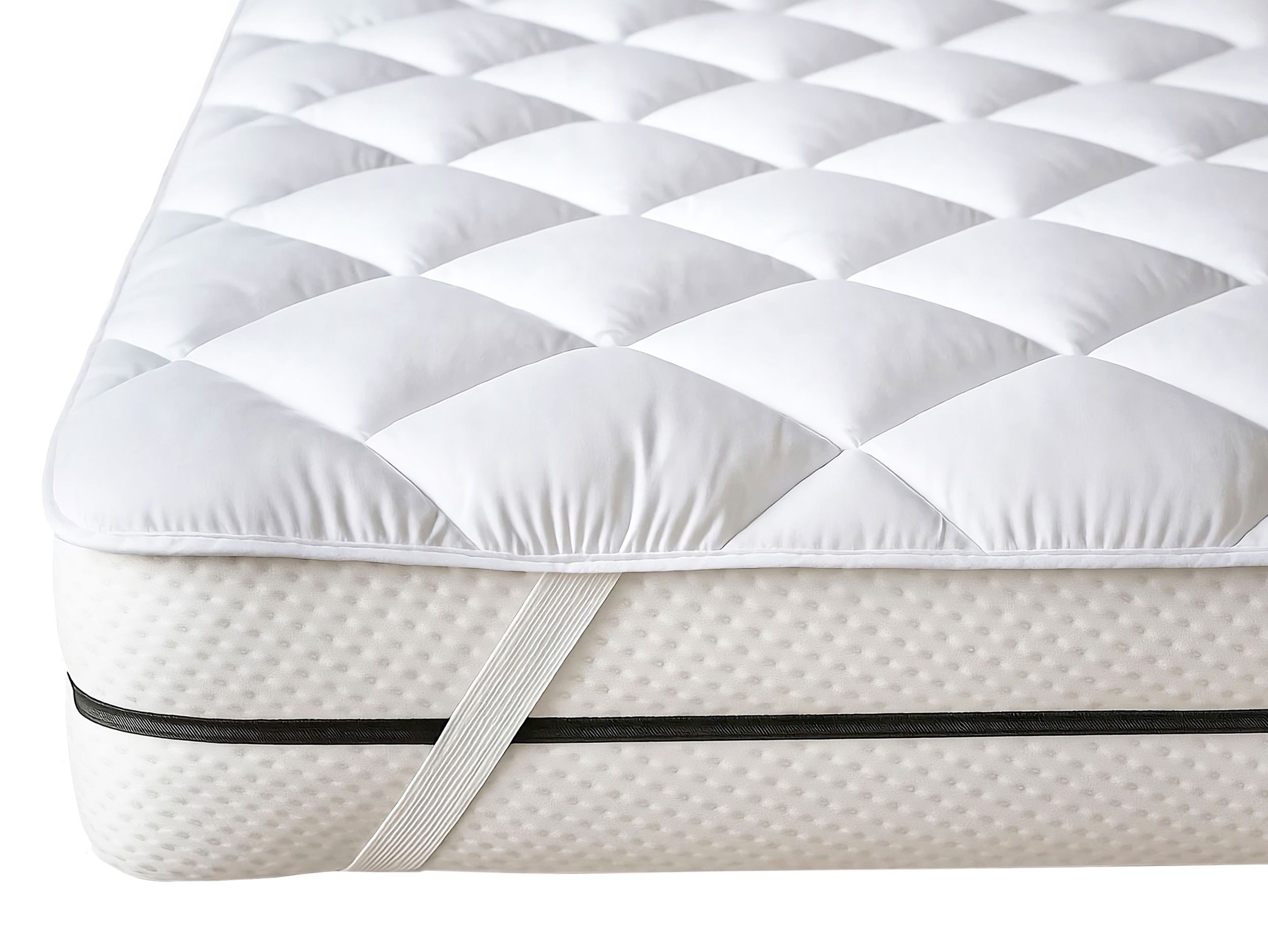 Matratzenauflage ZOLLNER, 90 x 200 cm, 100% Polyester, vom Hotelwäschespezialisten