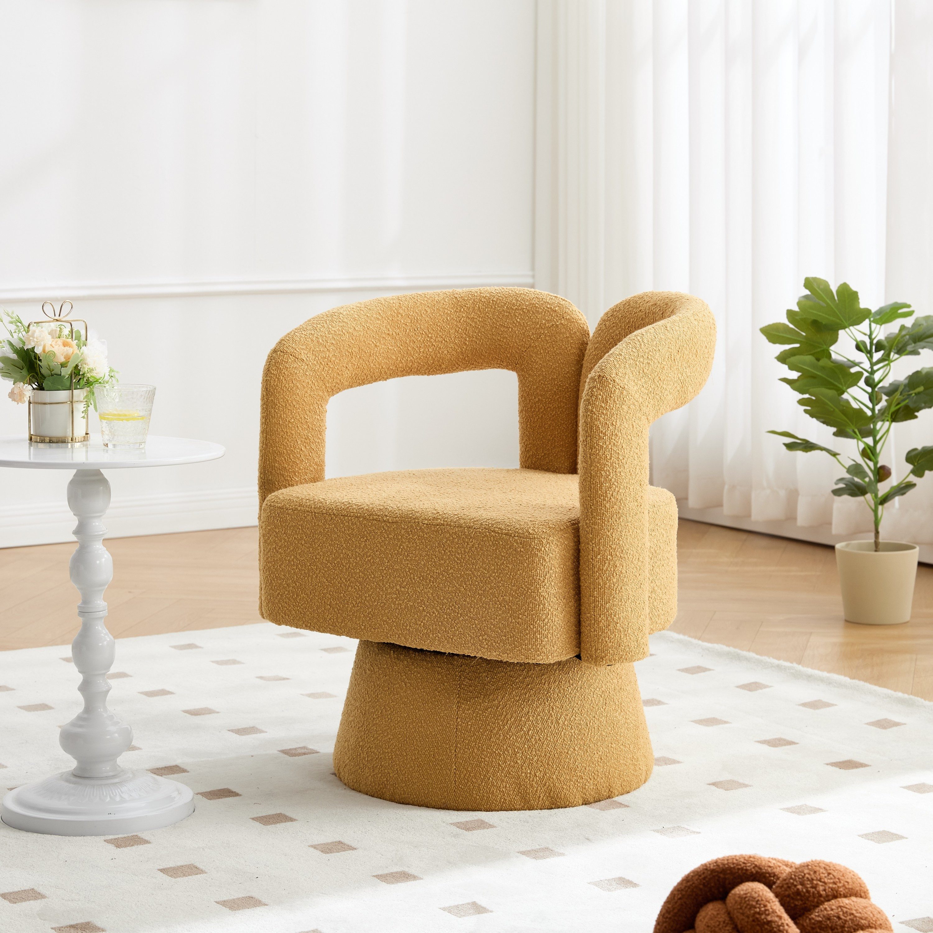 LVHOM Drehsessel M-Form 360 Grad drehbare Cuddle Barrel-Akzentstühle (runde günstig online kaufen