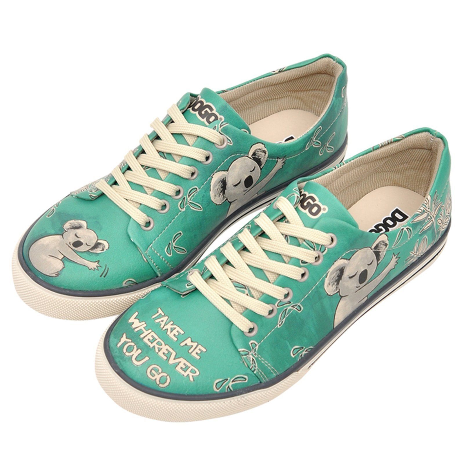 DOGO Classic Schnürsneaker Koala Hug Damen Sneaker Sneaker Handgefertigt günstig online kaufen