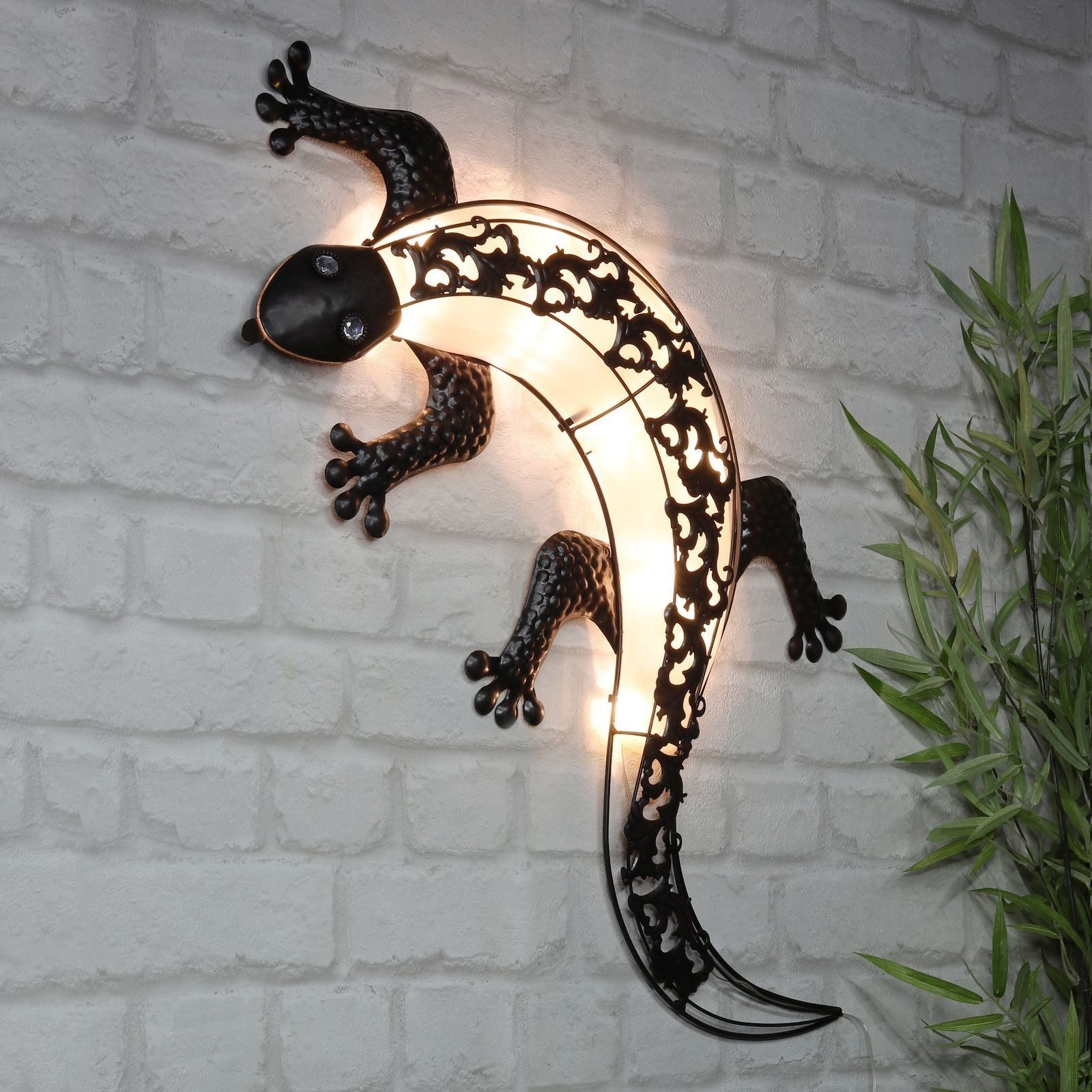 Gravidus LED Solarleuchte Solar Windlicht Gecko günstig online kaufen