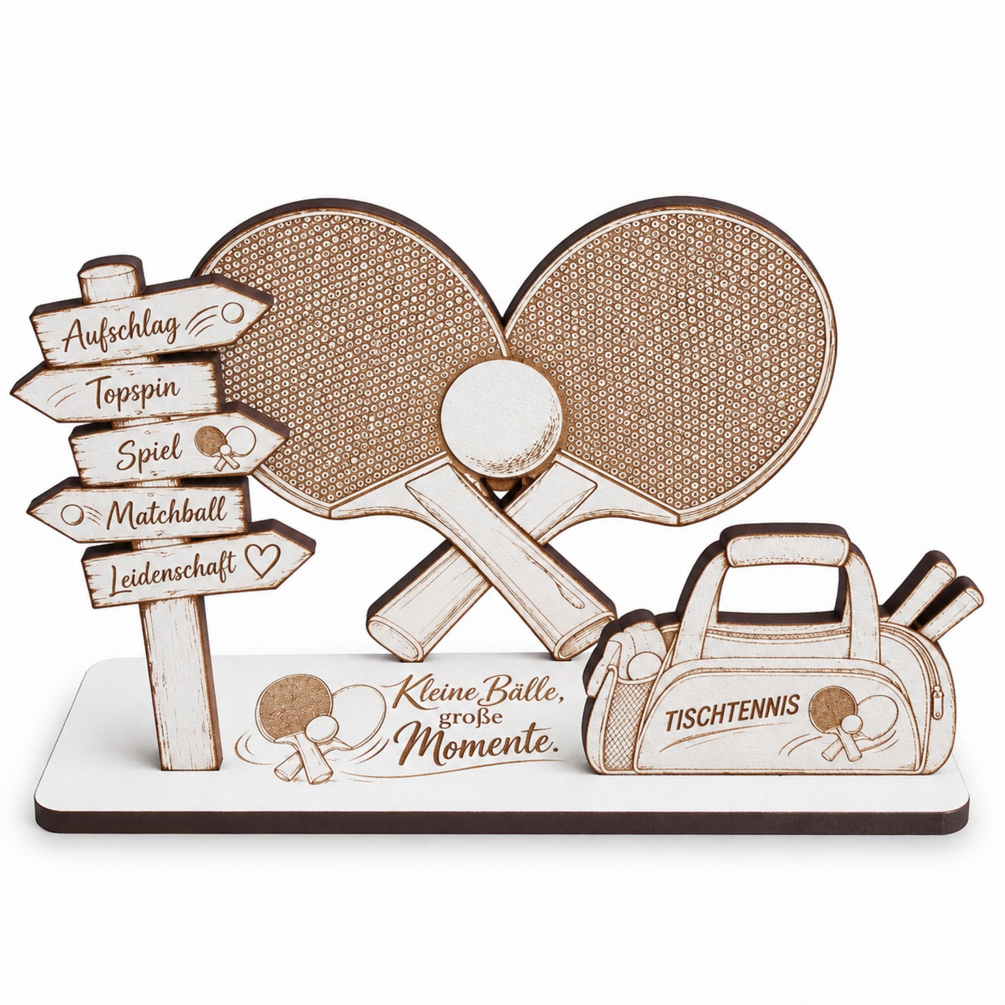 Dekolando Geschenkkarte Tischtennis Geldgeschenk Geschenk für Tischtennisspieler 14x8cm