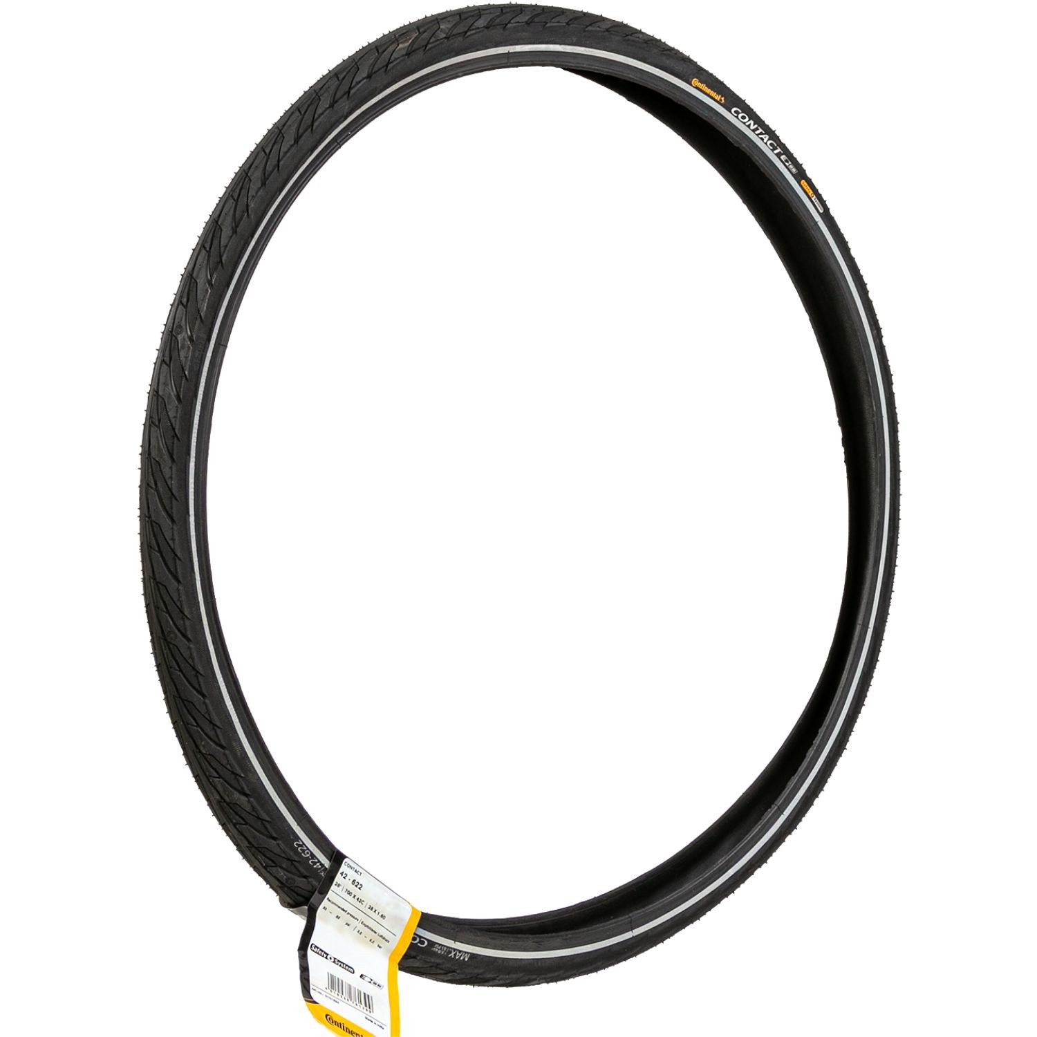 CONTINENTAL Fahrradreifen Fahrrad-Reifen Contact 28" 28 x 1,6 Zoll E25, (1-tlg., 1x Reifen), ETRTO 42-622 Fahrrad-Decke Fahrrad-Mantel City-Bike Trekking eBike