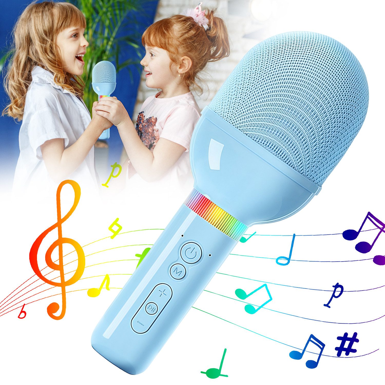 Mikrofon Karaoke Mikrofon, Bluetooth Mikrofon zum Singen mit Lautsprecher