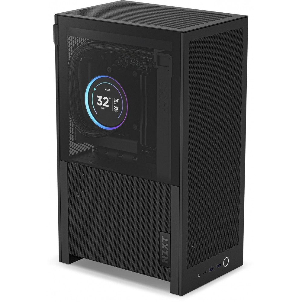 NZXT PC-Gehäuse CI-H21FB-01 H2 Flow Midi-Tower ATX Gehäuse Schwarz