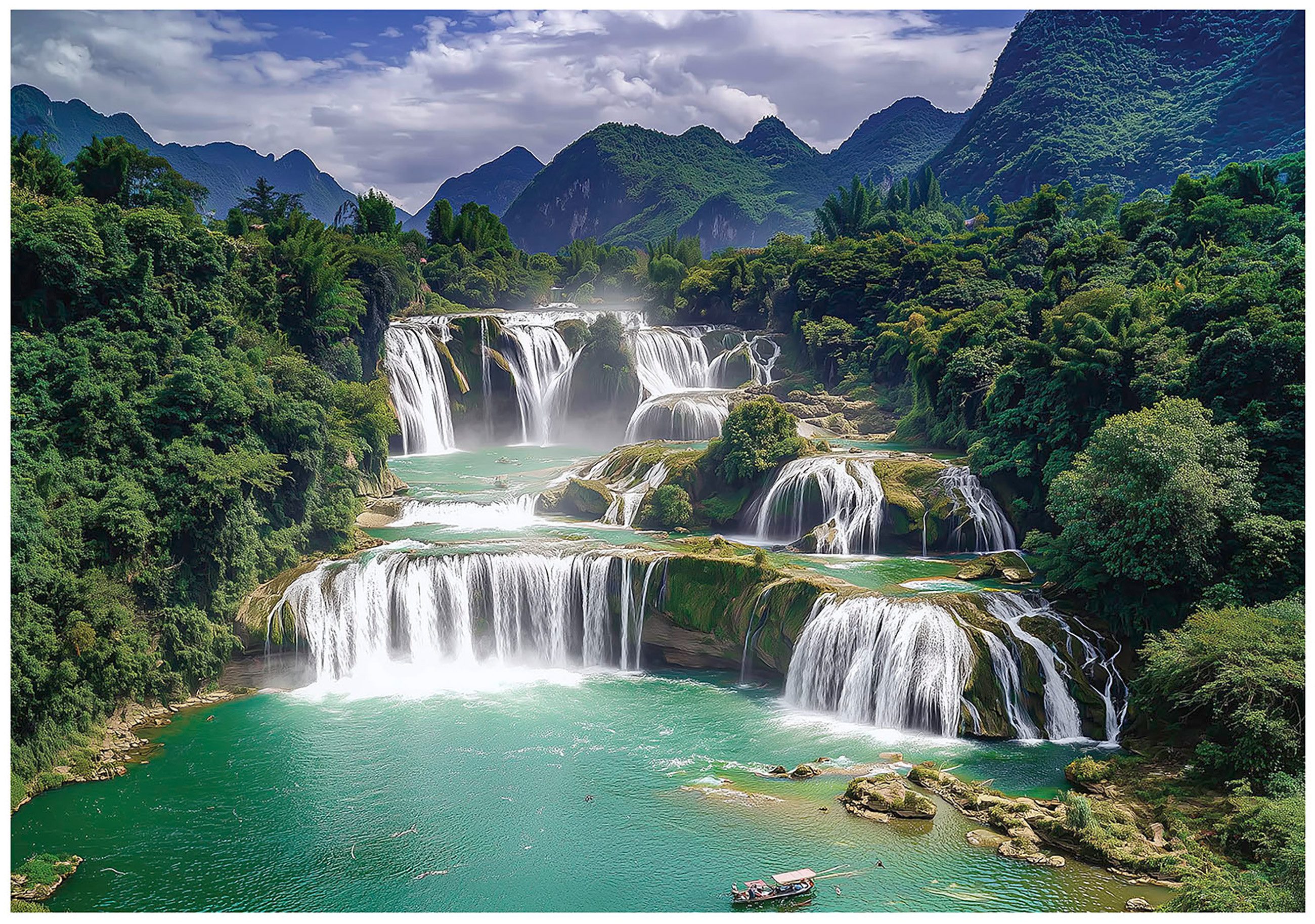 Wallarena Fototapete Wasserfall Wald Berge Vlies günstig online kaufen