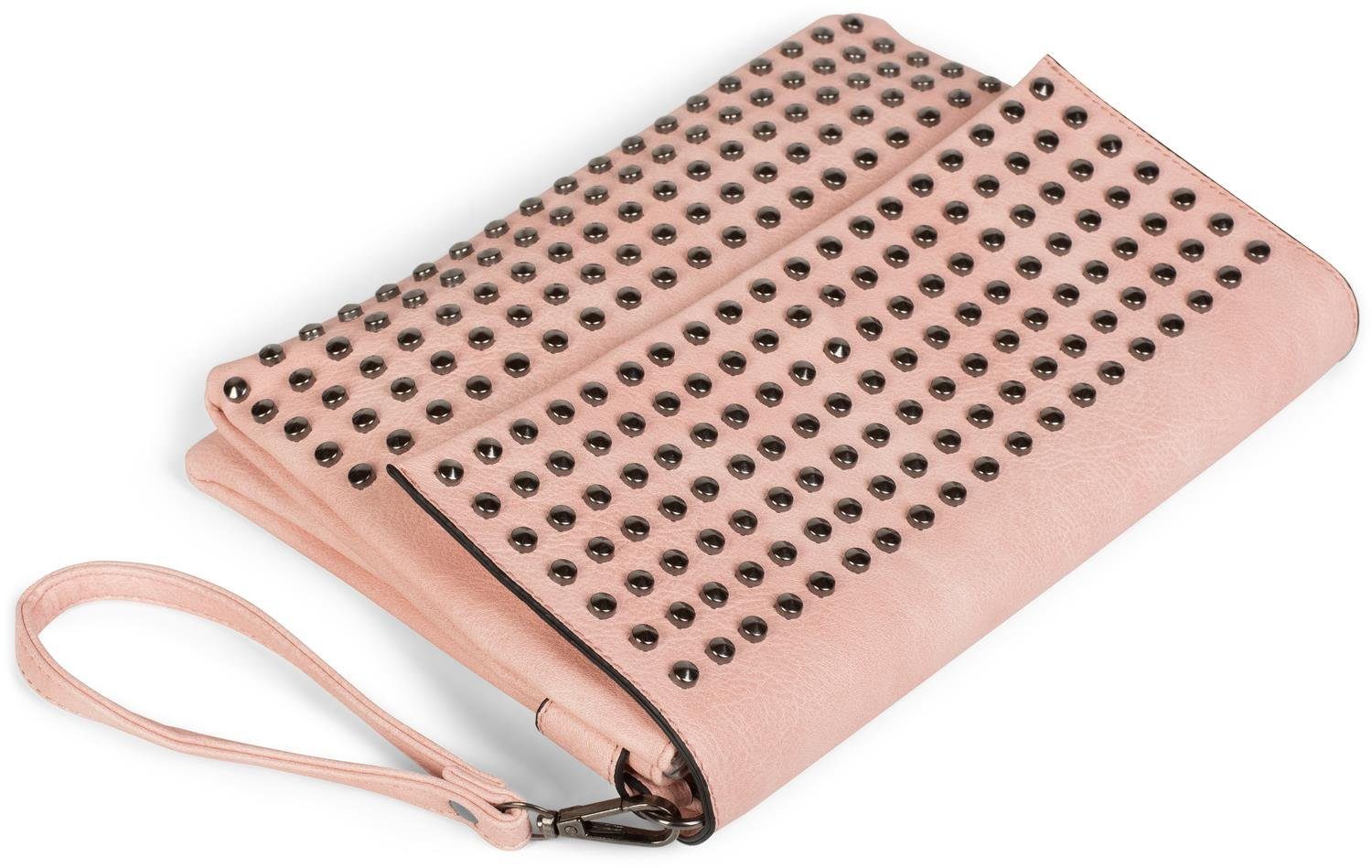 styleBREAKER Clutch Clutch mit Spitz Nieten (1-tlg)