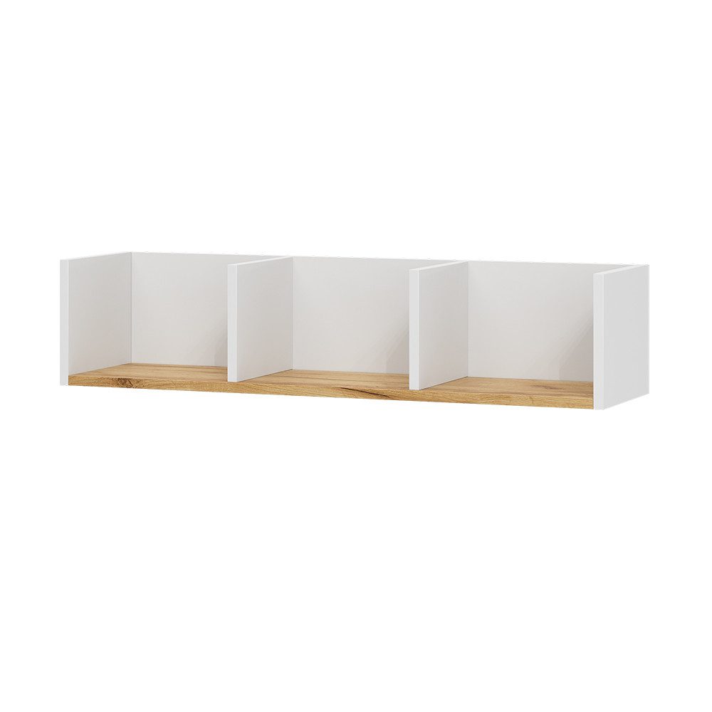 Vicco Bücherregal Tomy, Weiß/Goldkraft Eiche, 90 günstig online kaufen
