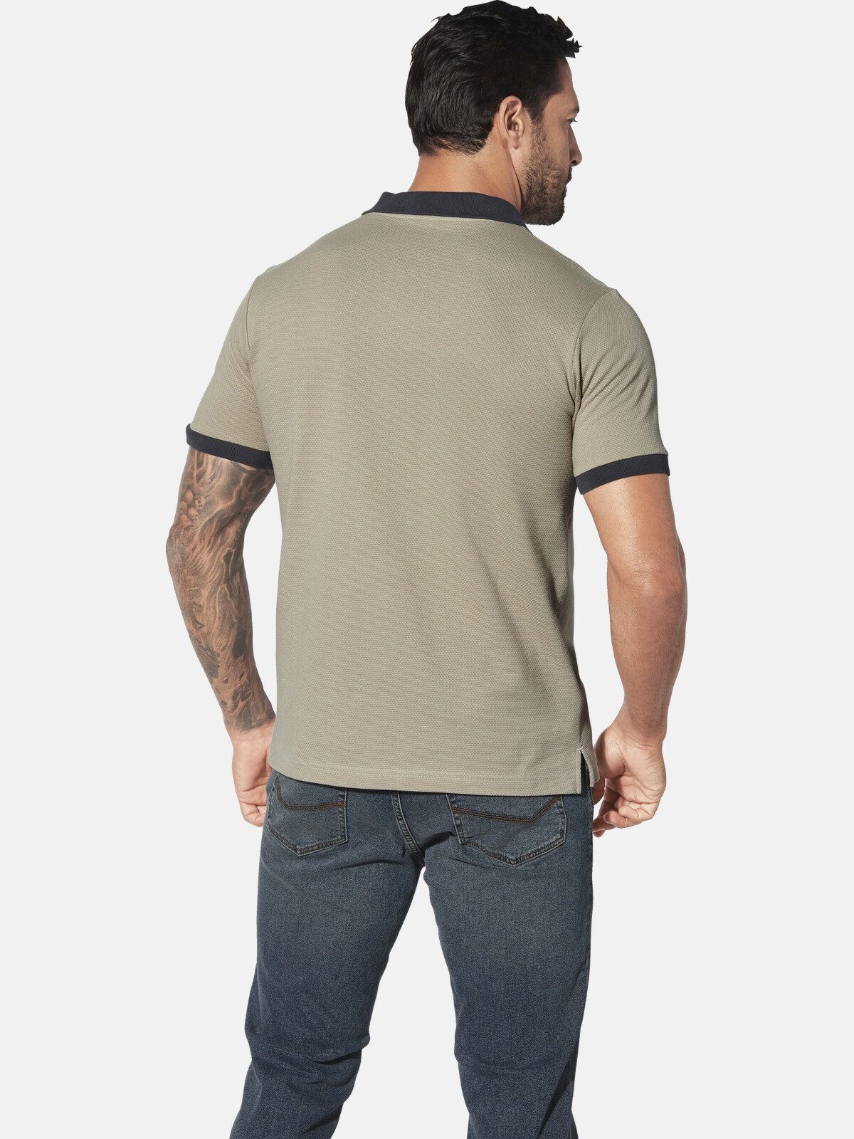 Jan Vanderstorm Poloshirt VOLKUR mit Waffelstruktur günstig online kaufen