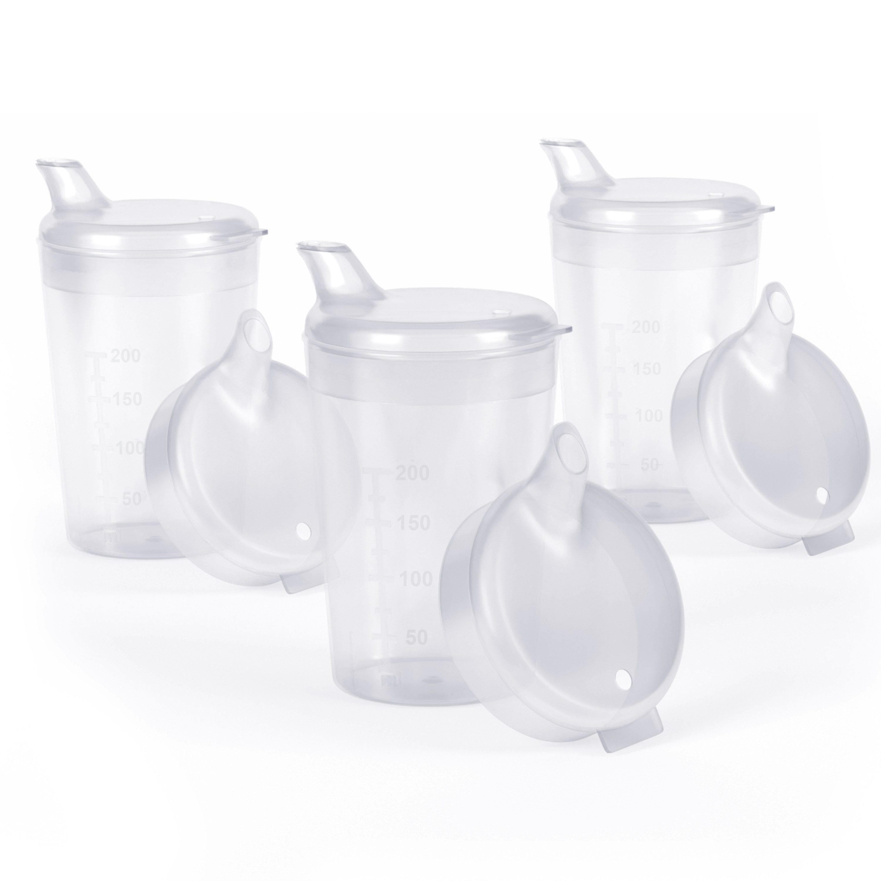 Horn Medical Schnabelbecher 3er Pack Horn Medical Schnabelbecher /Trinkhilfe -Farbe wählbar-, 3-tlg., lebensmittelechtes Polypropylen (PP), bunte & leicht erkenn-/greifbare Optik/Haptik, spülmaschinenfest