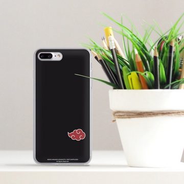 DeinDesign Handyhülle Akatsuki Naruto Shippuden Offizielles Lizenzprodukt Akatsuki Black, Apple iPhone 7 Plus Silikon Hülle Bumper Case Handy Schutzhülle