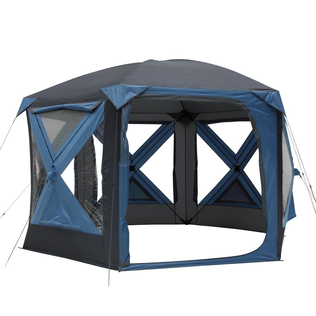 yourGEAR Gruppenzelt yourGEAR Pop Up Pavillon Levanzo 8,5m² Zelt 4-6 Personen Bodenwanne, Personen: 0