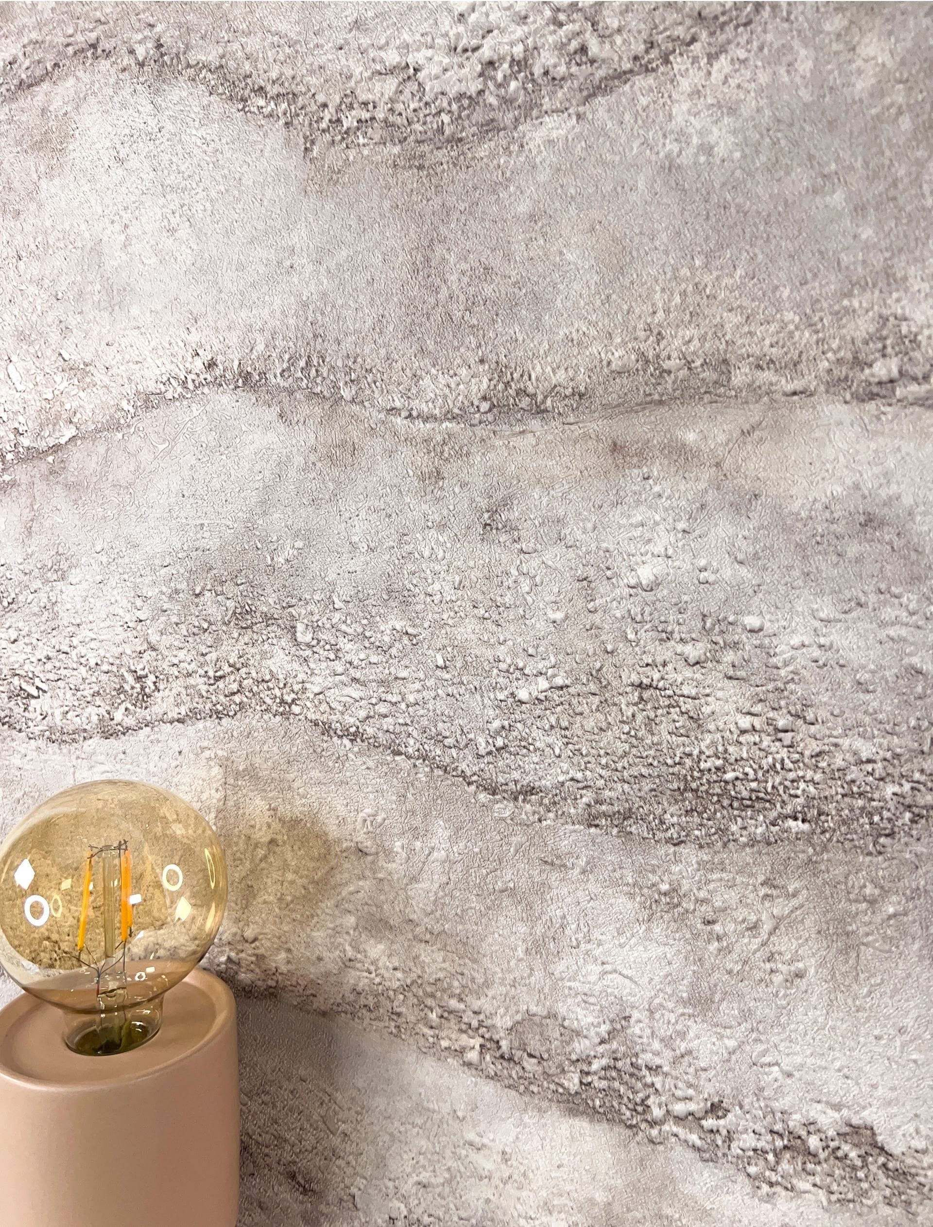 Newroom Vliestapete, Beige Tapete Modern Stein günstig online kaufen