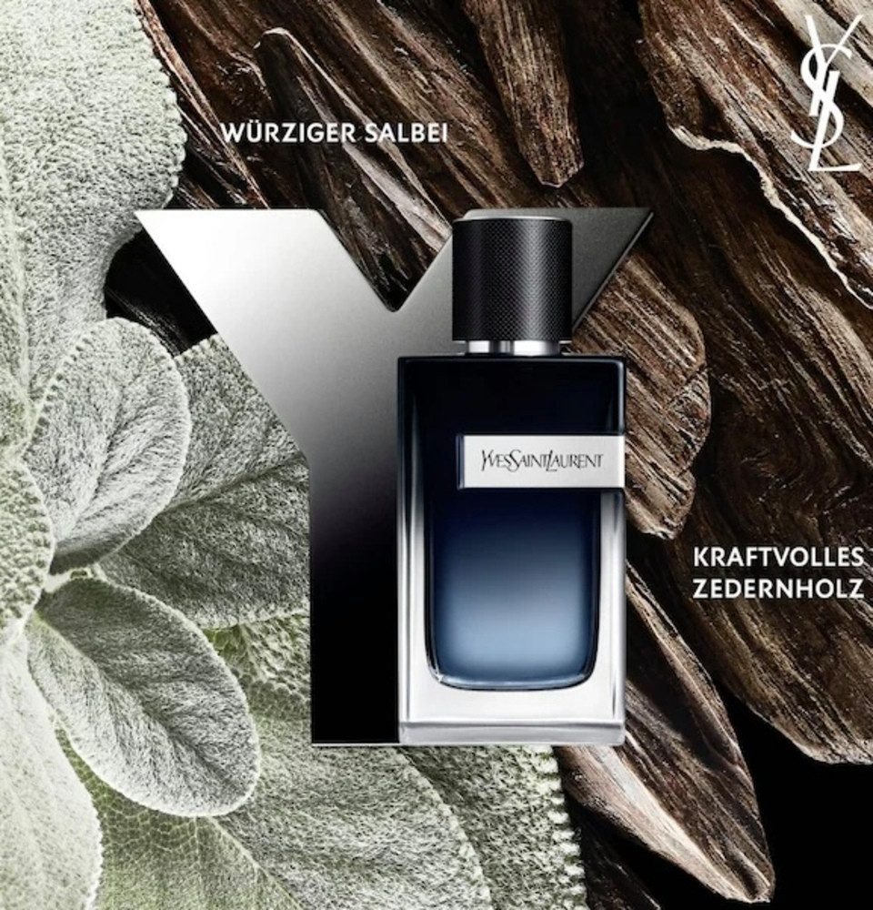 YVES SAINT LAURENT Eau de Parfum YSL Y Herrenduft 100ml, Y-Flakon, frische Stärke, moderne maskuline Signatur