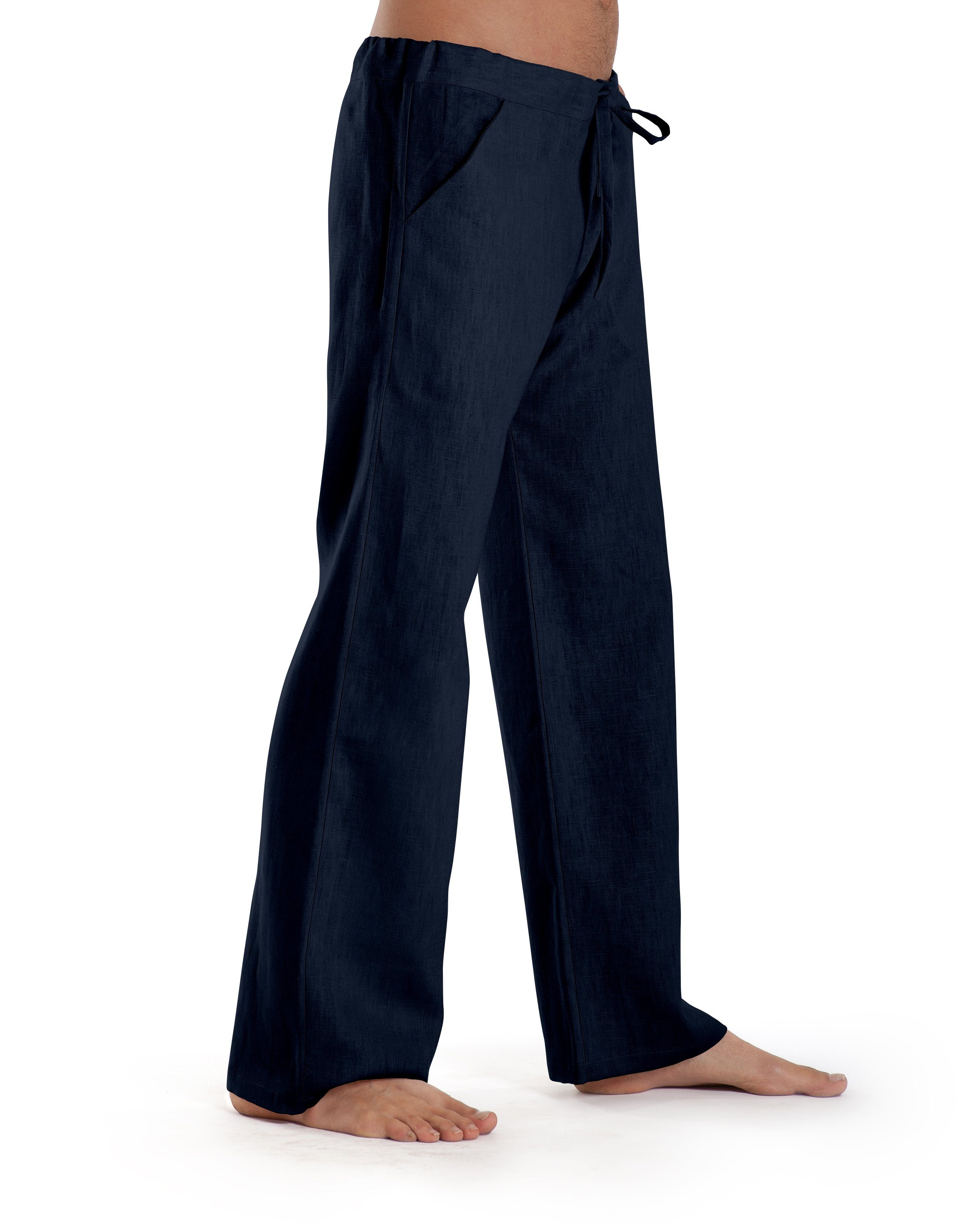 SCHAZAD ESSENTIAL SPORT Leinenhose marine