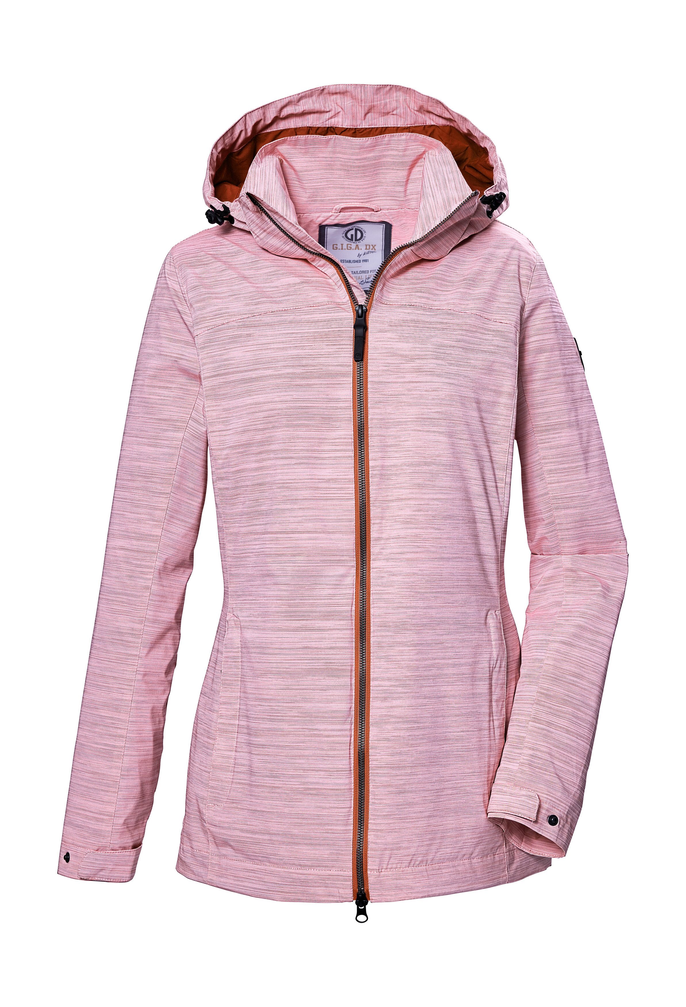 G.I.G.A. DX by killtec Funktionsjacke GS 67 WMN JCKT Gestreifte Damen Outdoorjacke, wasserabweisend, 2-Wege-Reißverschluss