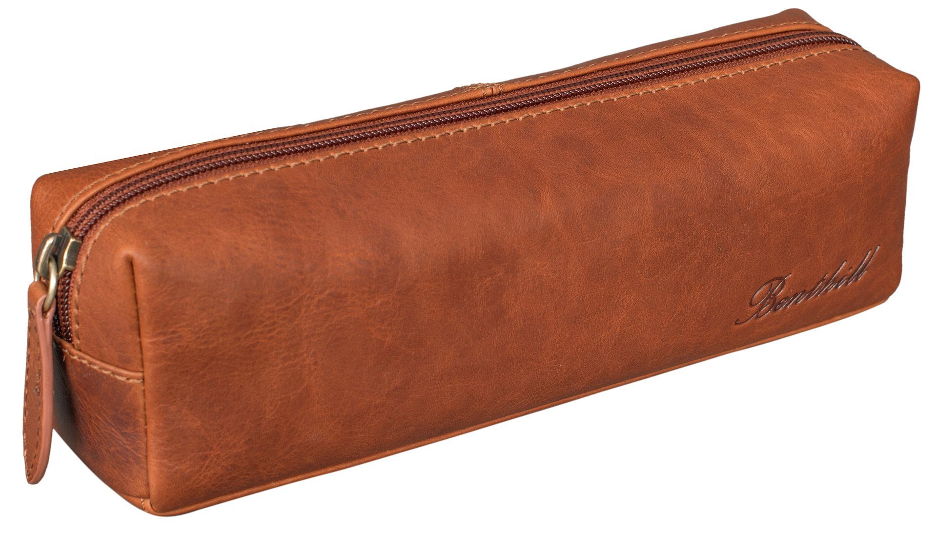 Benthill Federmäppchen Echt Leder Federmappe Leder Vintage Federmäppchen Ko günstig online kaufen