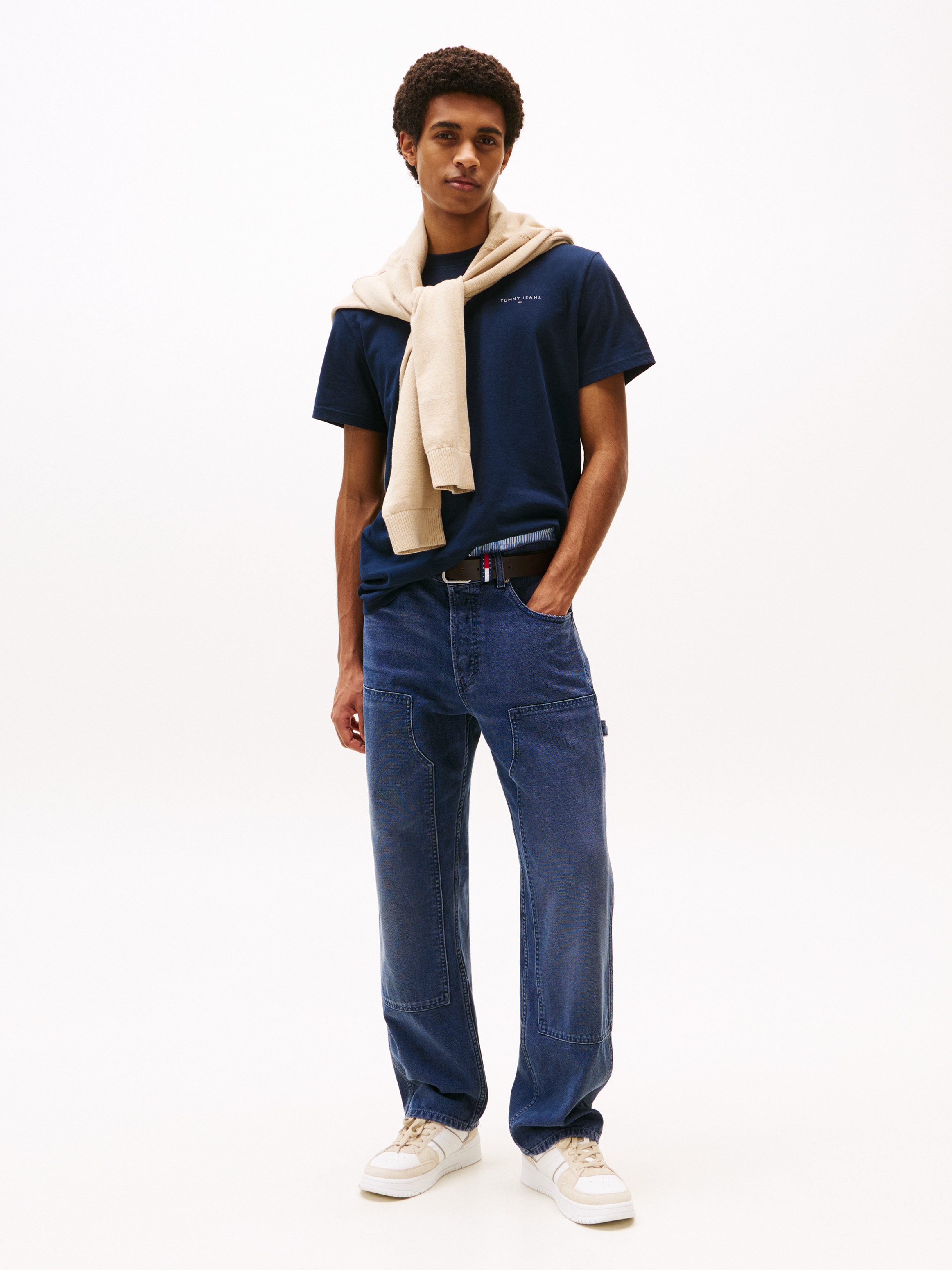 Tommy Jeans T-Shirt TJM SLIM LINEAR CHEST TEE EXT Mit Rundhalsausschnitt günstig online kaufen