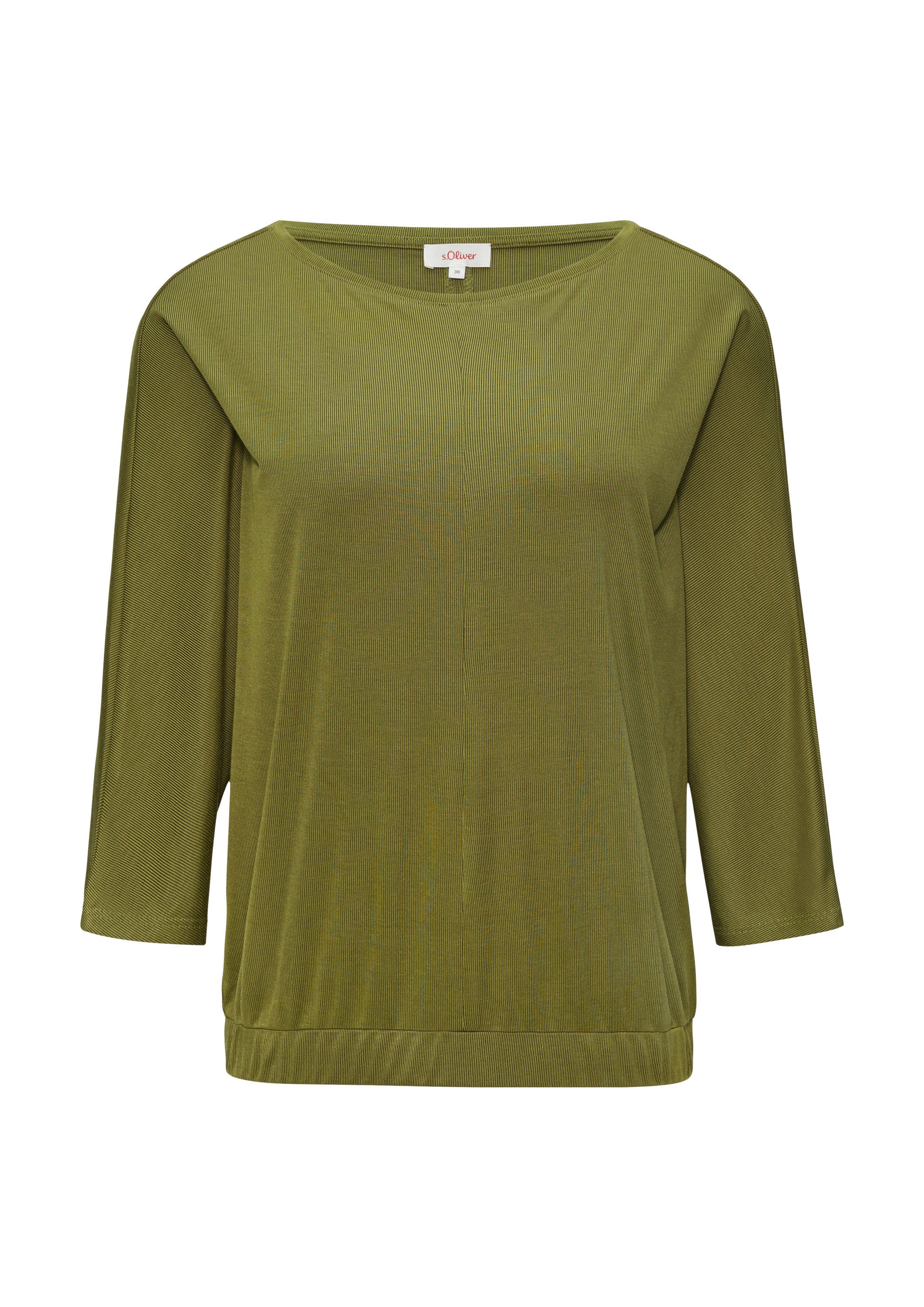 s.Oliver 3/4-Arm-Shirt T-Shirt O-Shape-Shirt mit Fledermausarm günstig online kaufen