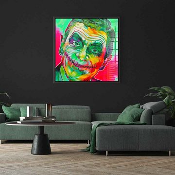 DOTCOMCANVAS® Acrylglasbild Mr. Joker - Acrylglas, Acrylglasbild Mr. Bean The Joker Batman Pop Art Porträt quadratisch