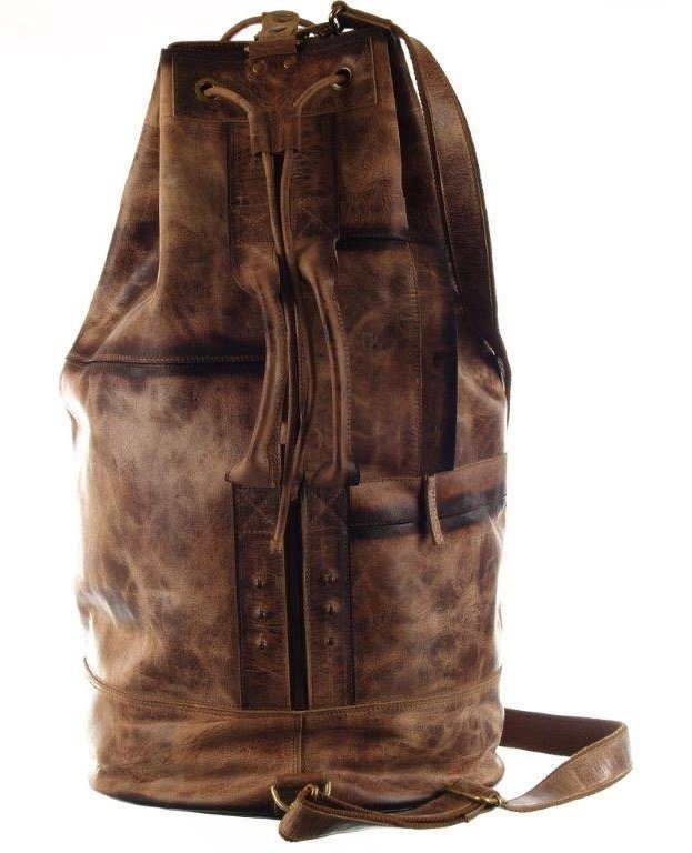 GreenLand Nature Beuteltasche LINE, Leder & MASCU aus