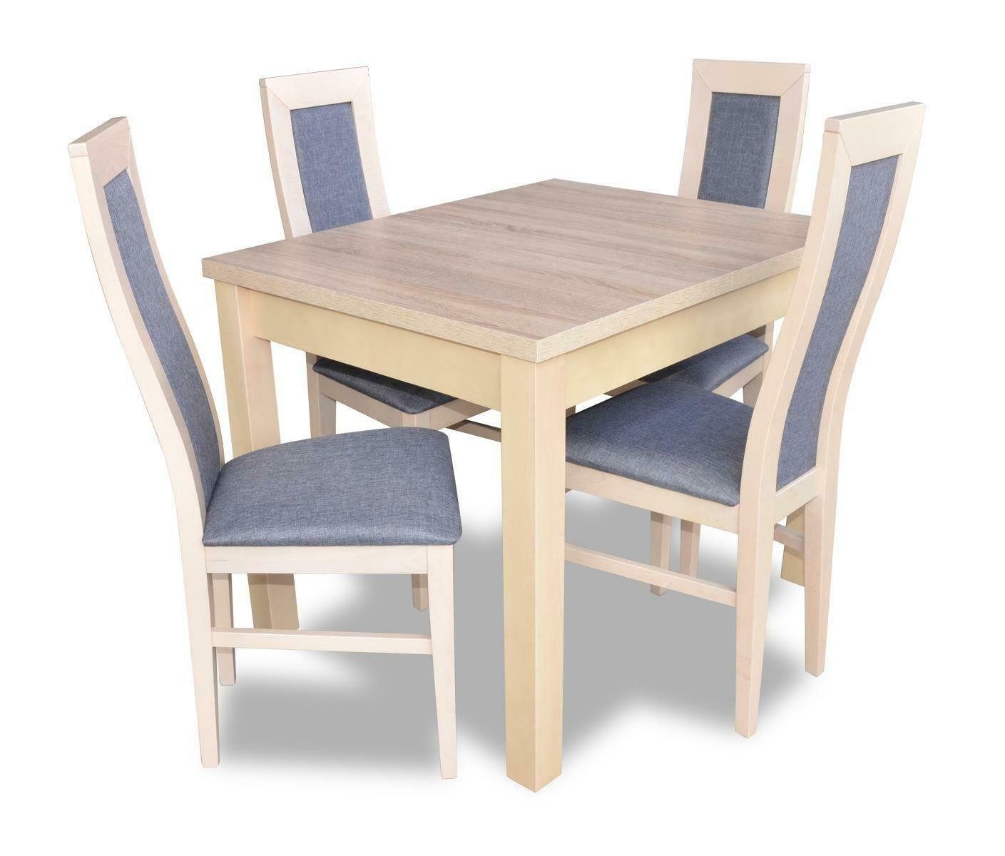 Modern Klassische 4x Tisch Garnitur Essgruppe, Komplett Set JVmoebel 5tlg. Esszimmer Gruppe Stuhl
