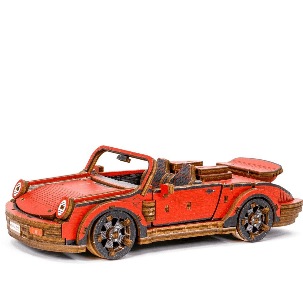 Wooden City 3D-Puzzle Sportwagen, Sport Car, Limited Edition 3D-Modellbau,  194 Puzzleteile, Holzbausatz zum Selberbauen