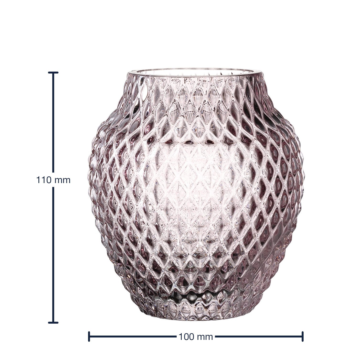 LEONARDO Tischvase Poesia (Packung, 1 St., Tischvase), Windlicht, Höhe 11 cm