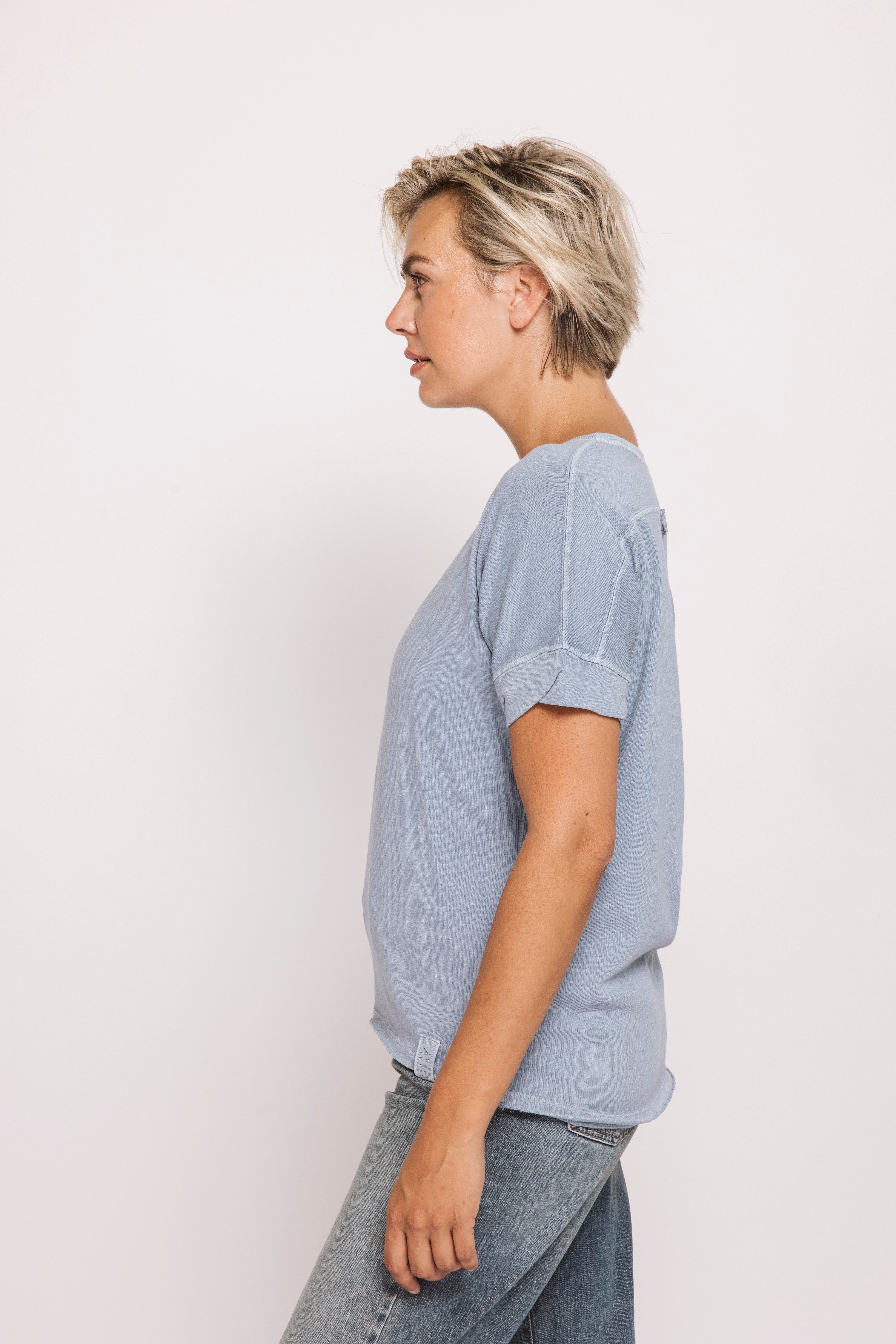 Zhrill Rundhalsshirt RAHEL T-Shirt vorgewaschene Optik, Regular Fit