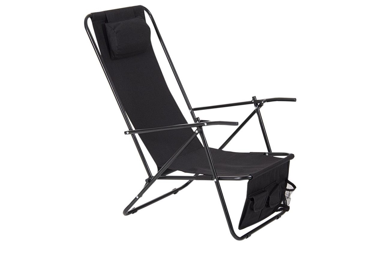 Brafab Gartenstuhl Colorado aus Aluminium, Schwarz